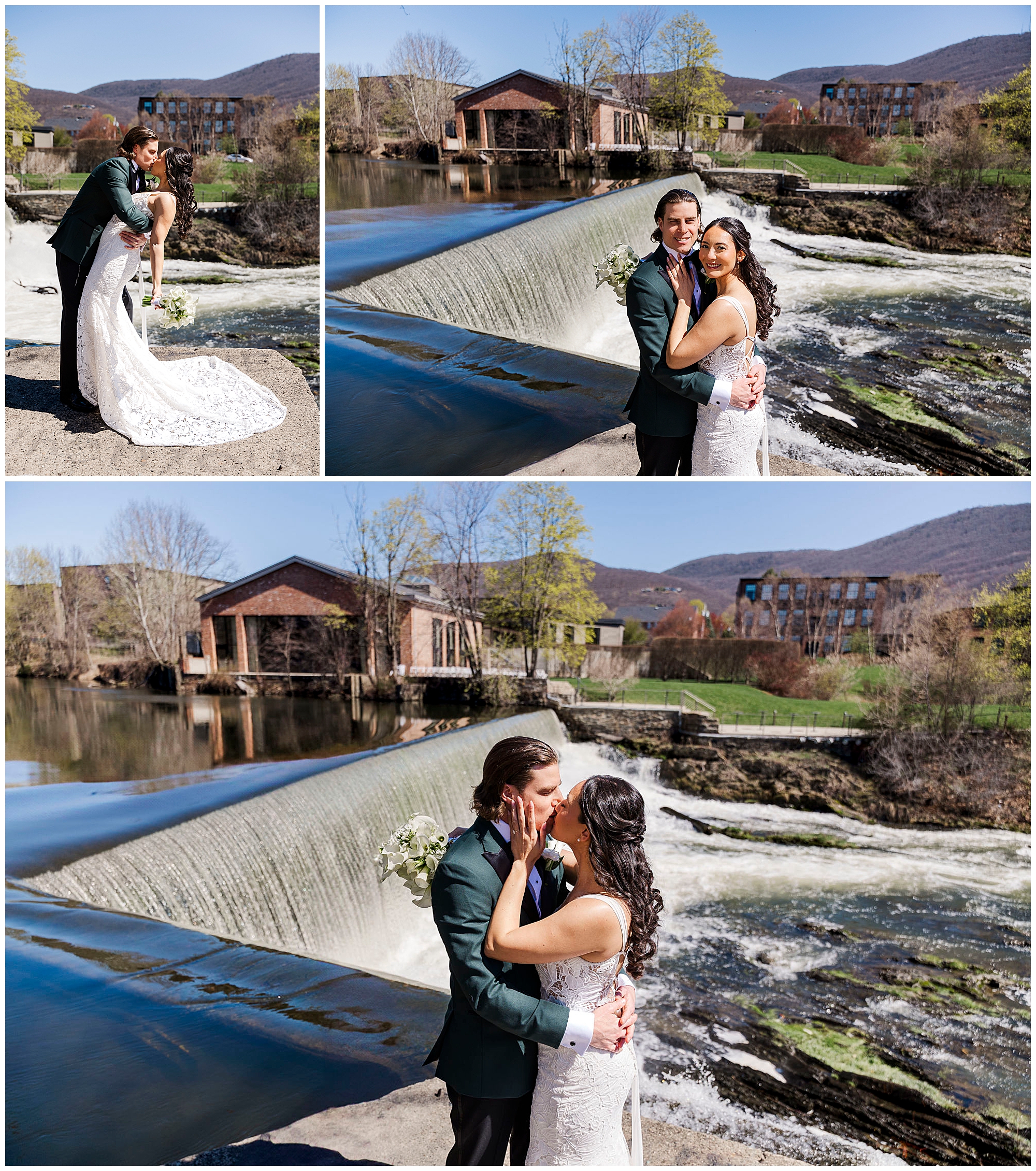 Intimate roundhouse micro-wedding in beacon, ny