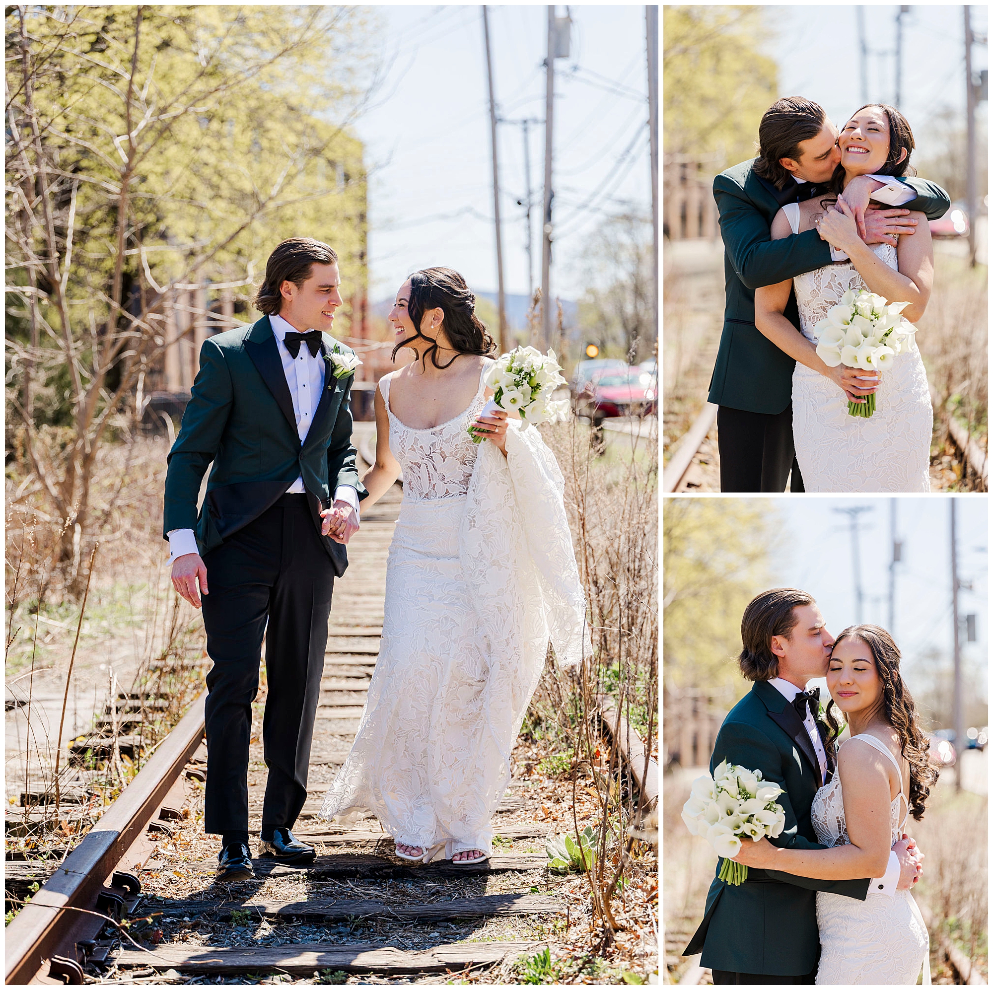 Heartfelt roundhouse micro-wedding in beacon, ny
