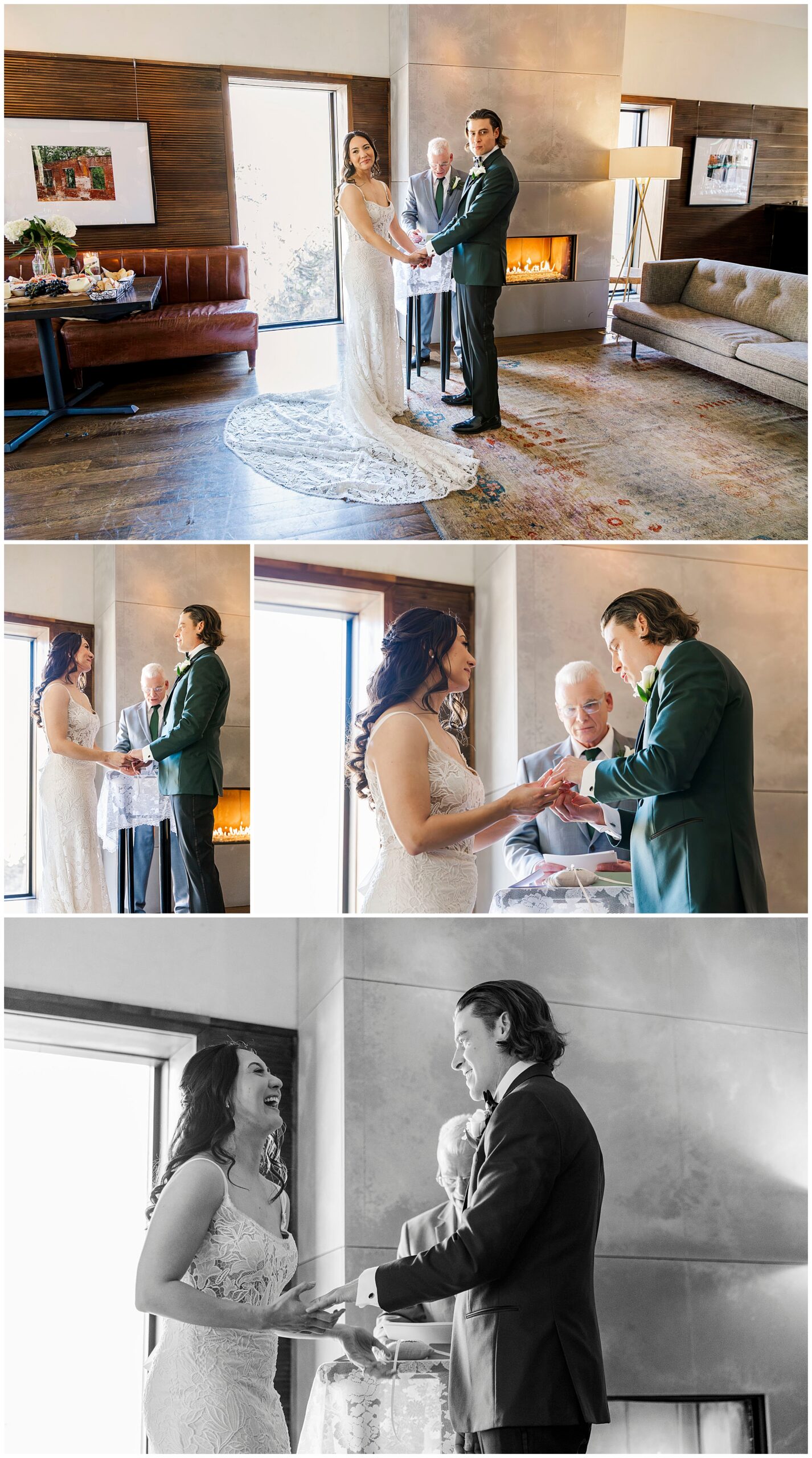 Joyful roundhouse micro-wedding in beacon, ny