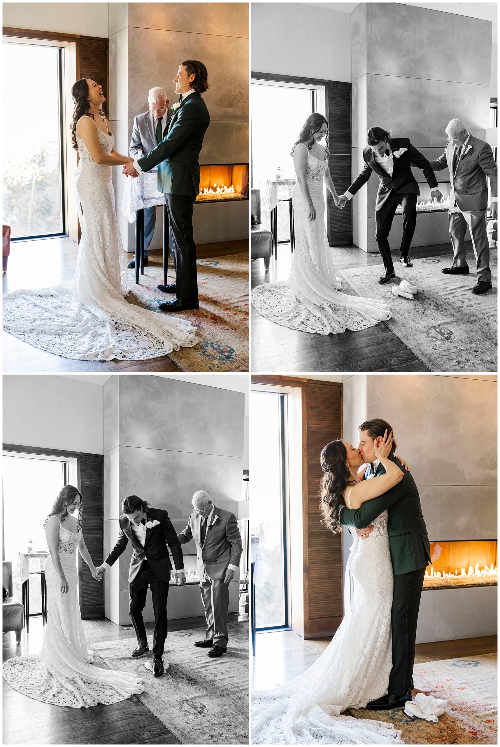 Charming roundhouse micro-wedding in beacon, ny