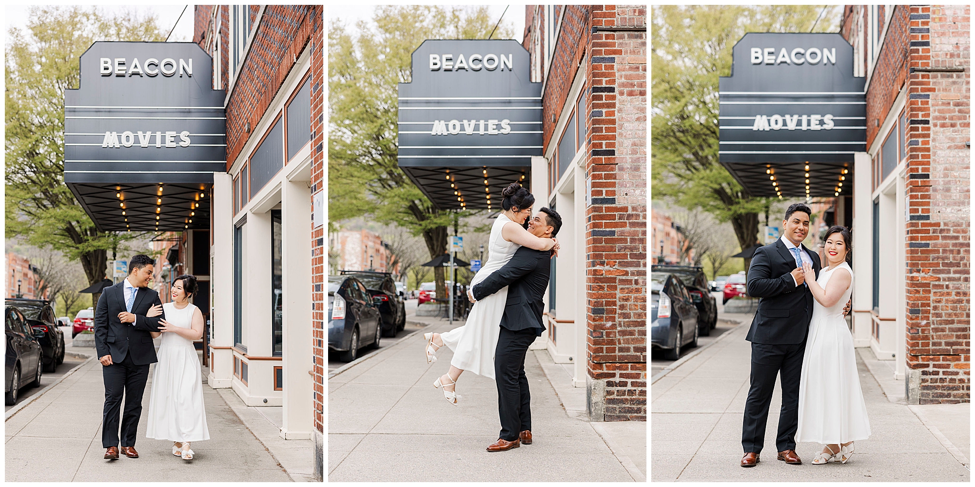 Radiant bar engagement shoot in the hudson valley