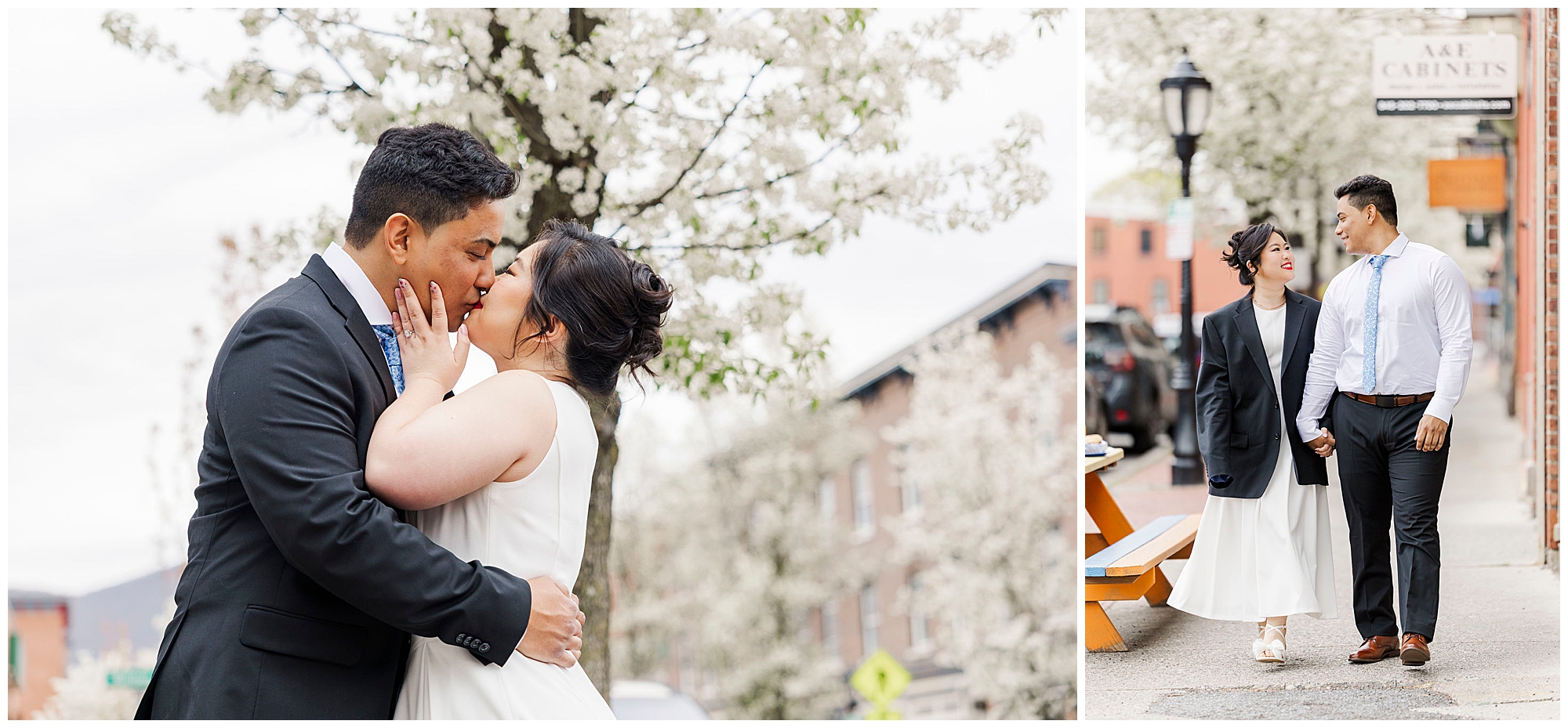 Joyful bar engagement shoot in the hudson valley