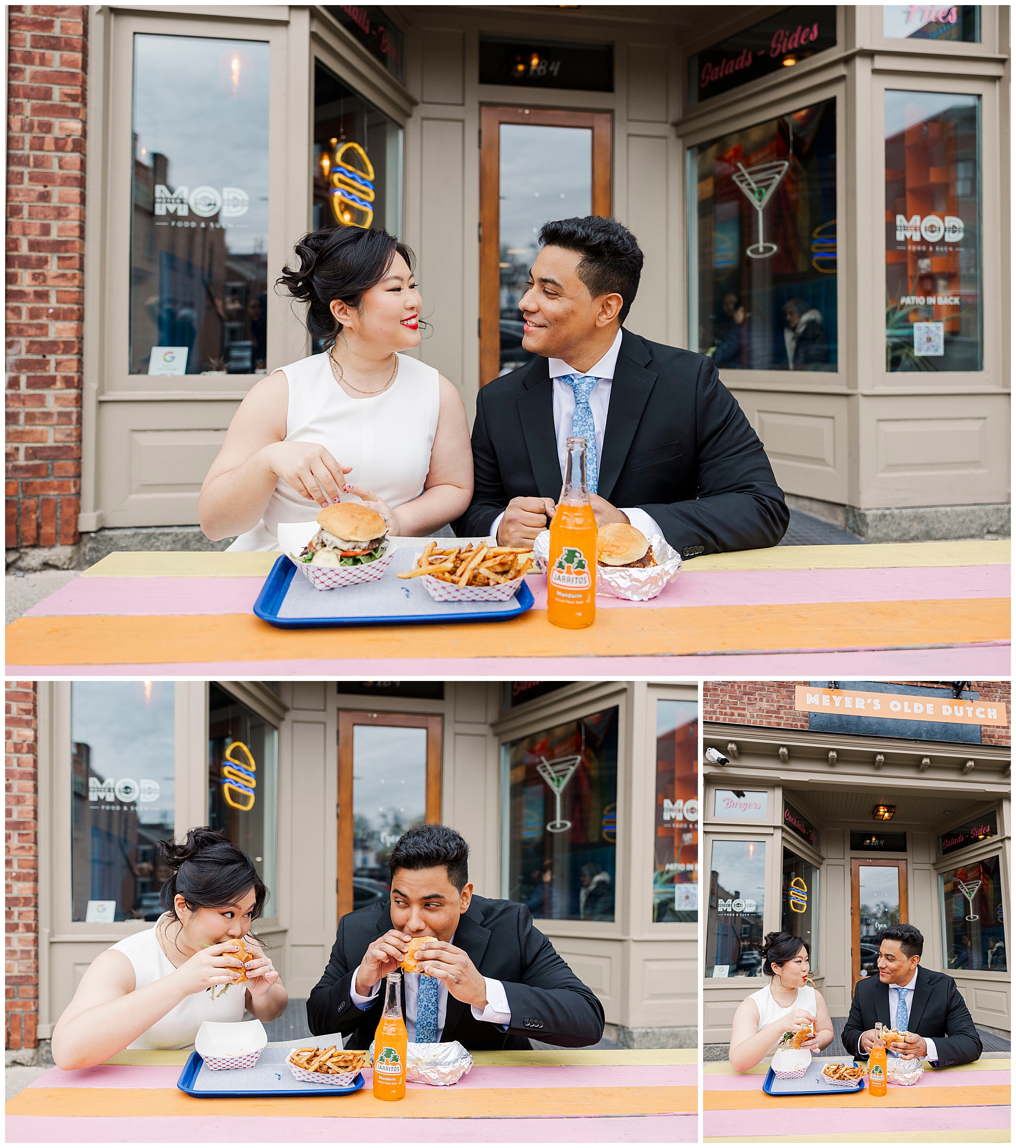 Gorgeous bar engagement shoot in the hudson valley