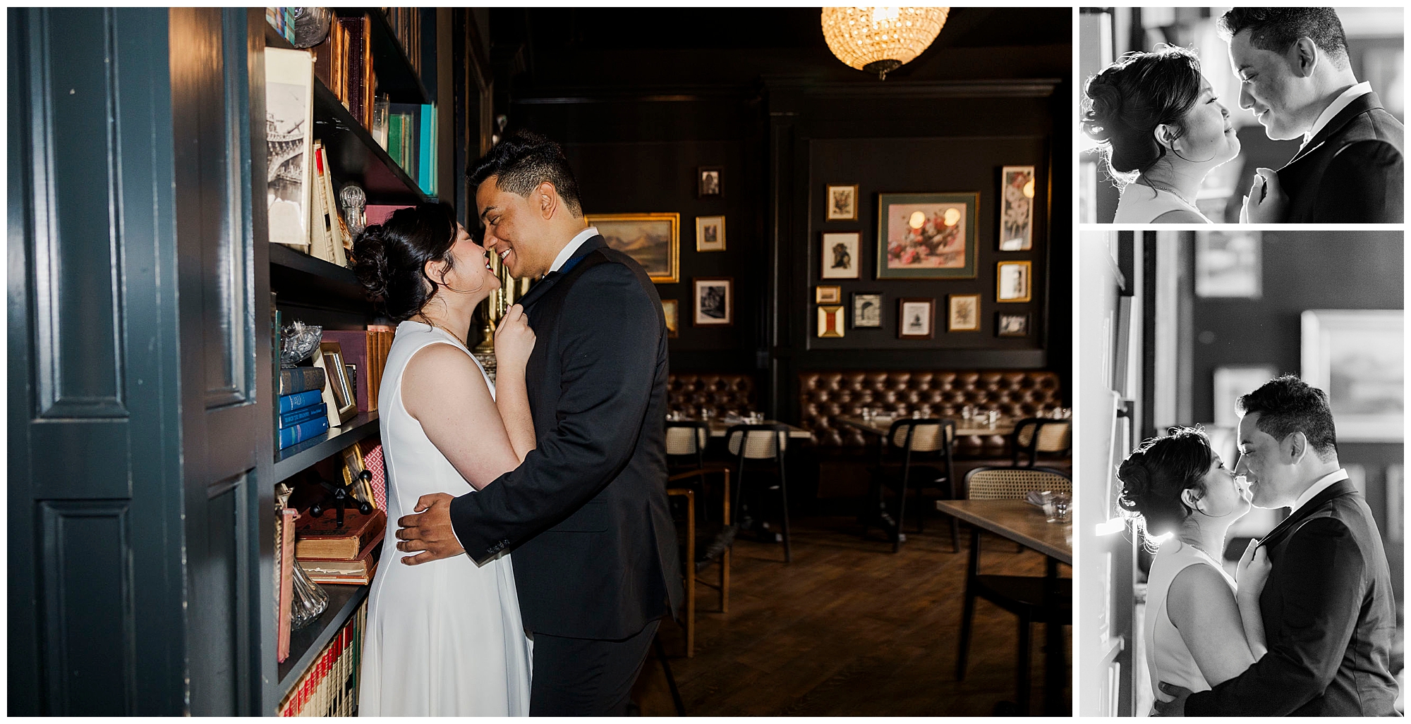 Amazing bar engagement shoot in the hudson valley