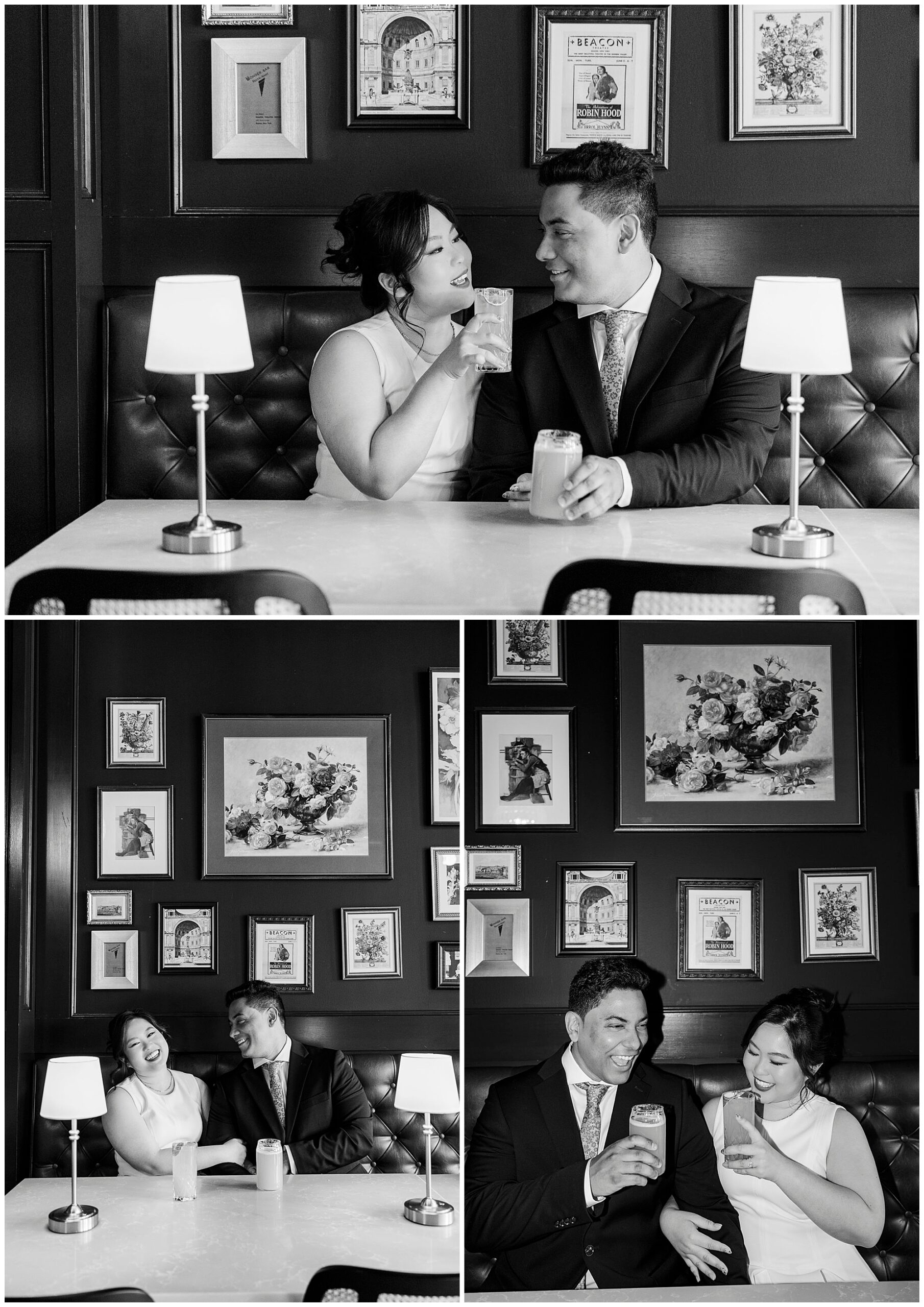 Flawless bar engagement shoot in the hudson valley