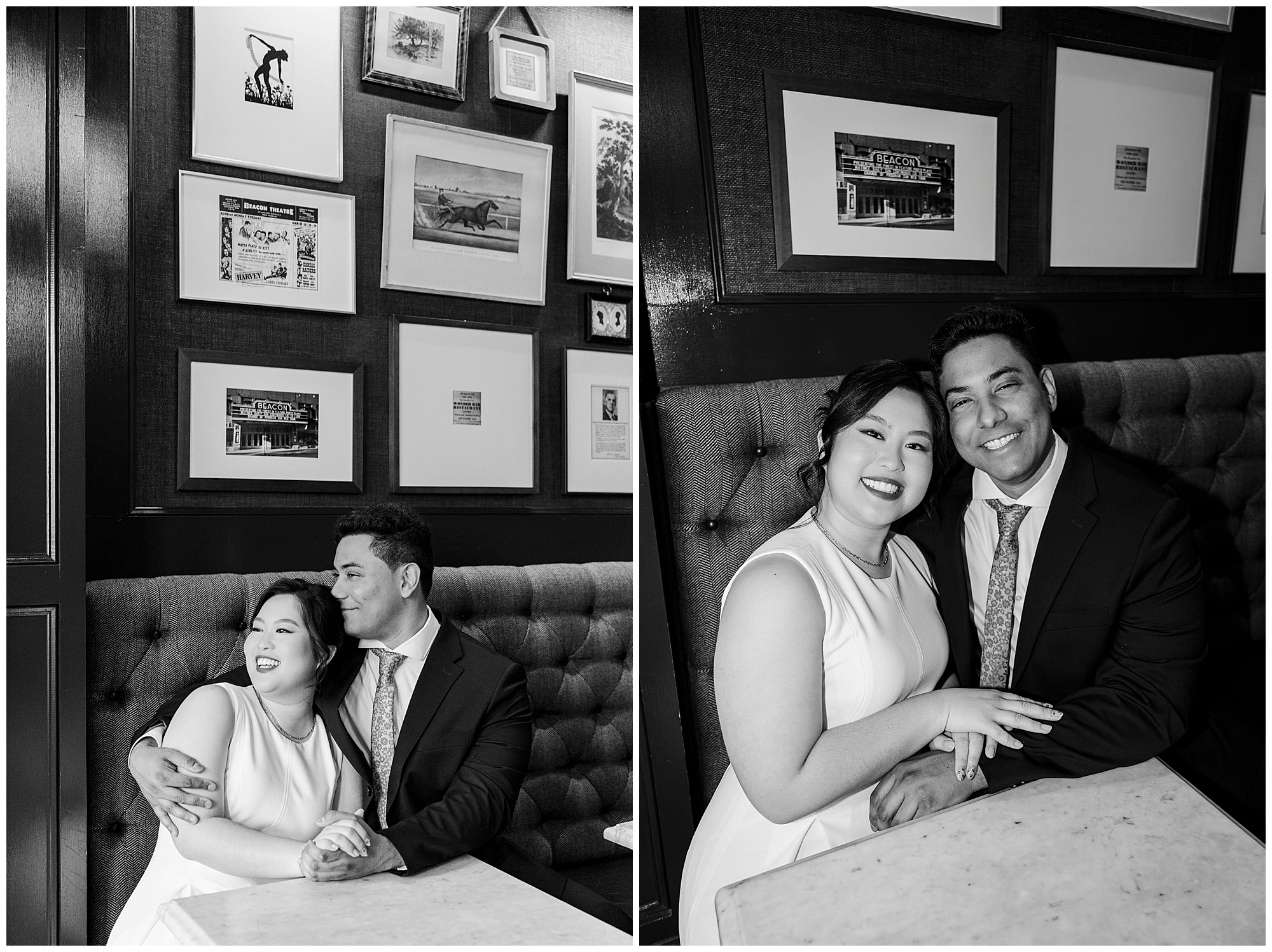 Fabulous bar engagement shoot in the hudson valley