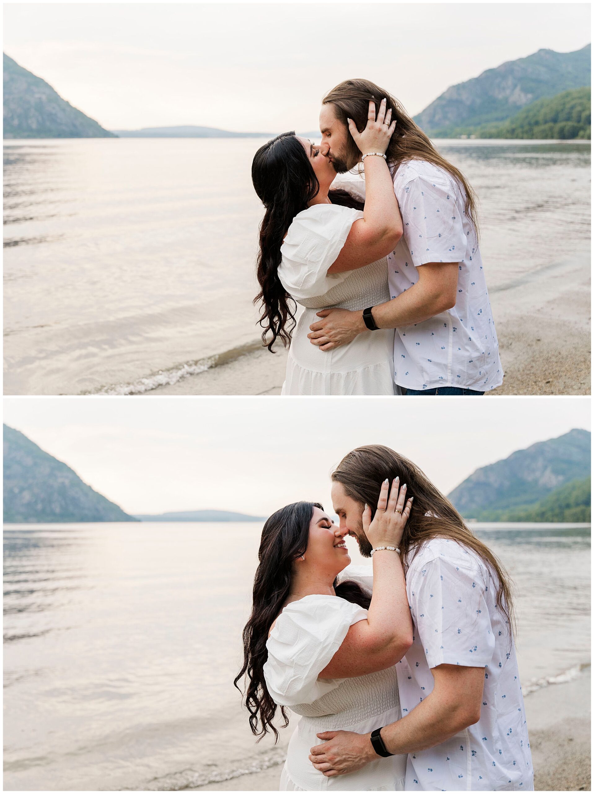 Charming cold spring engagement session