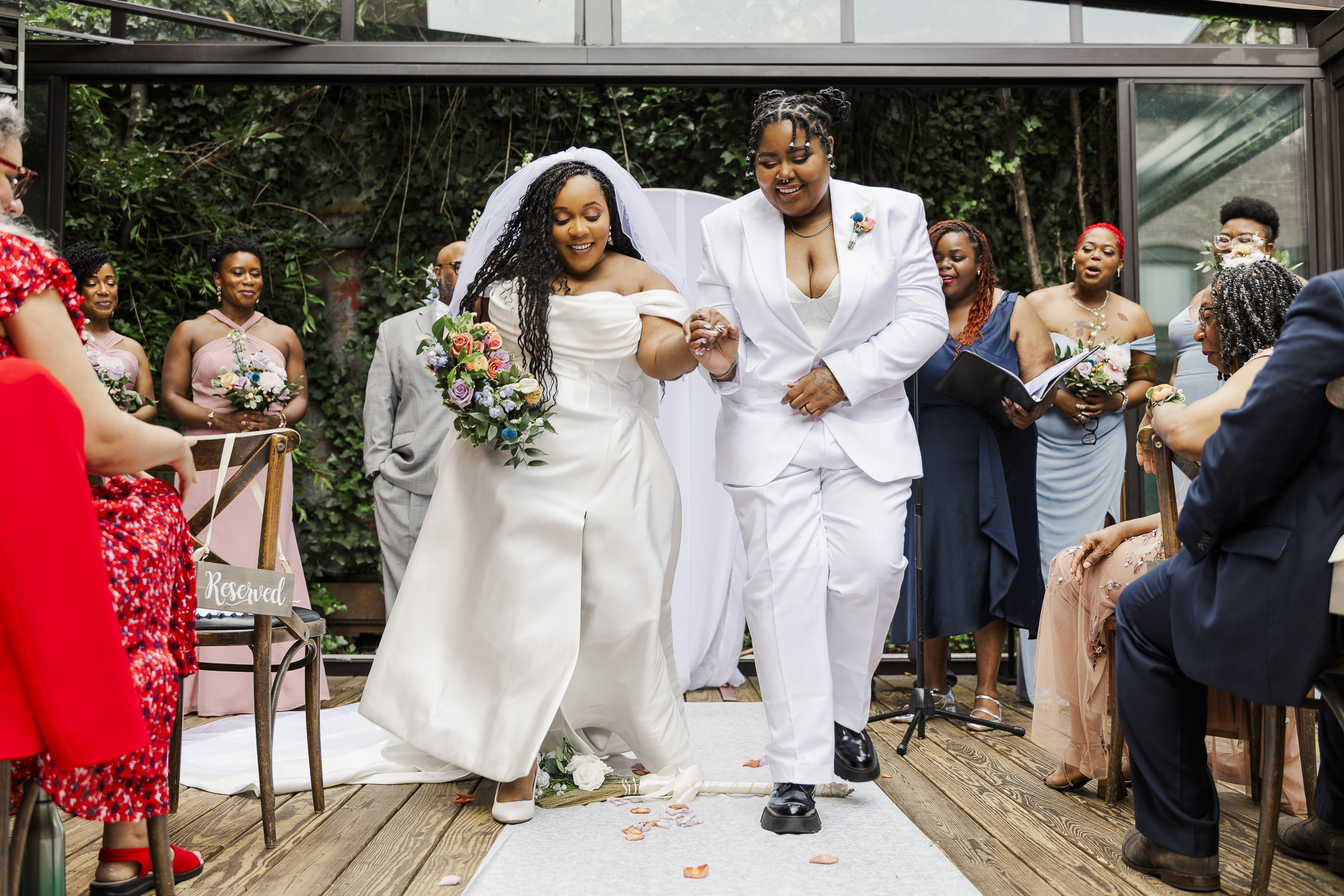 Candid LGBTQ wedding photography