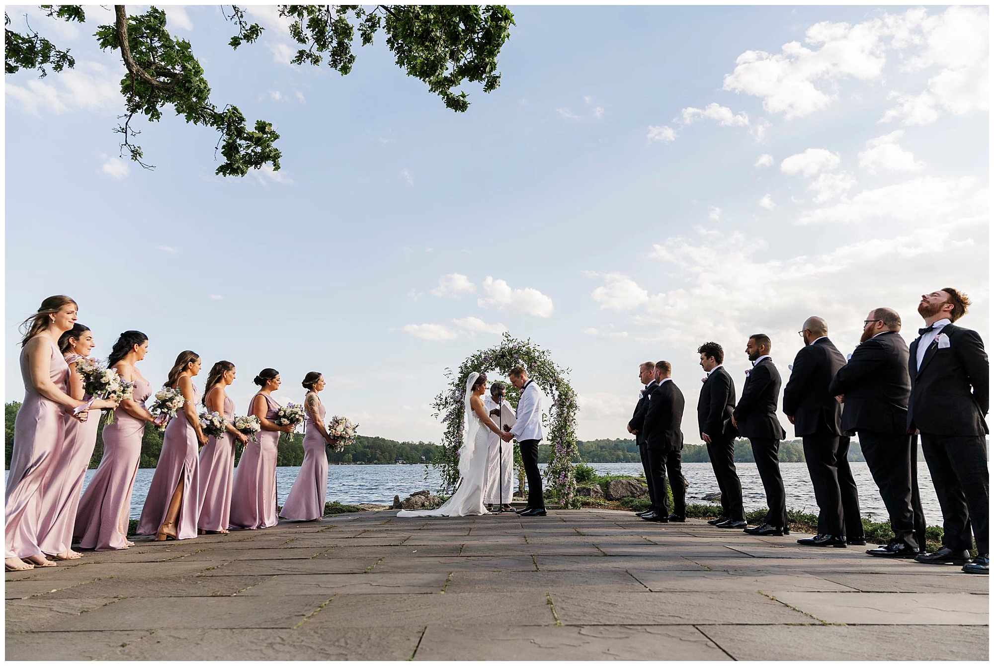 Striking north shore house wedding in NJ