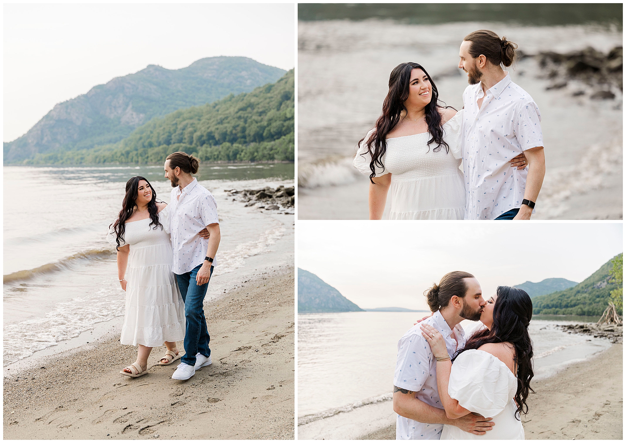 Timeless cold spring engagement session