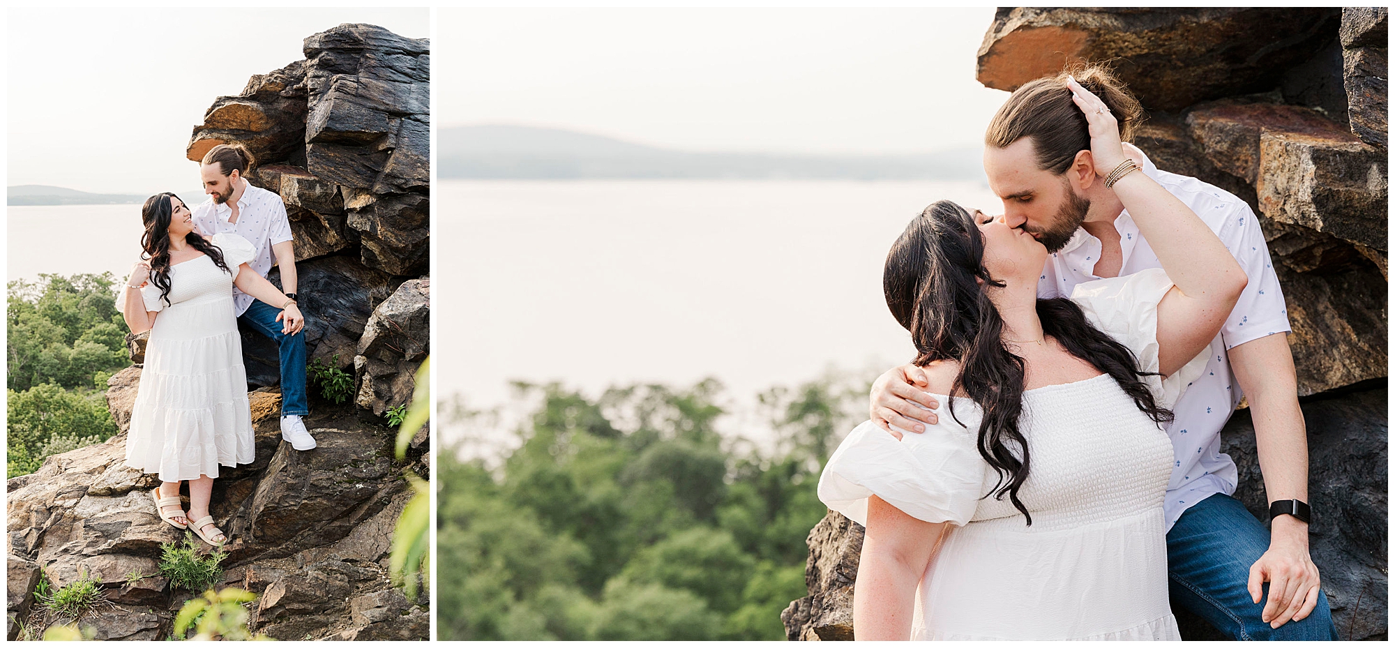 Flawless cold spring engagement session