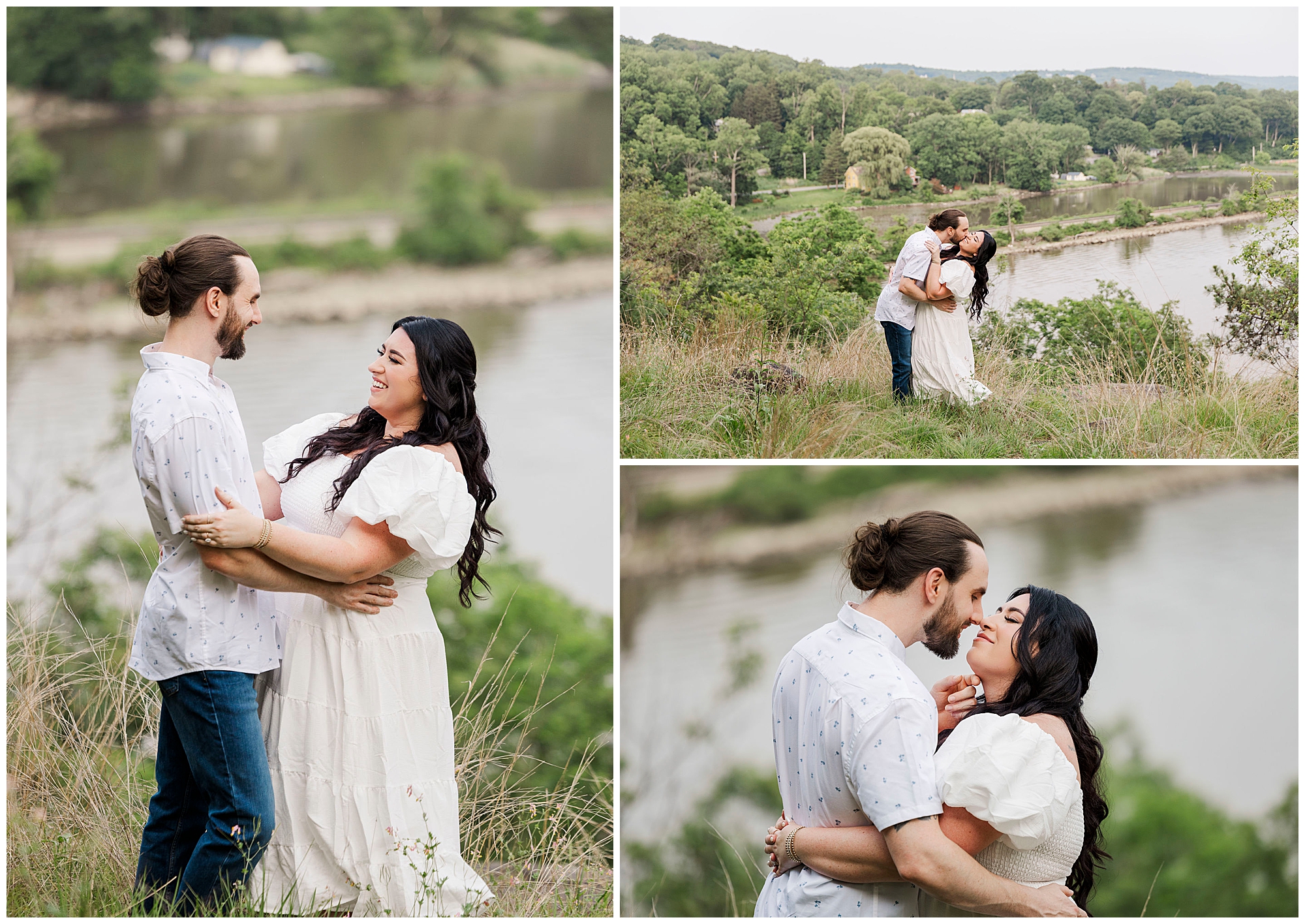 Magical cold spring engagement session
