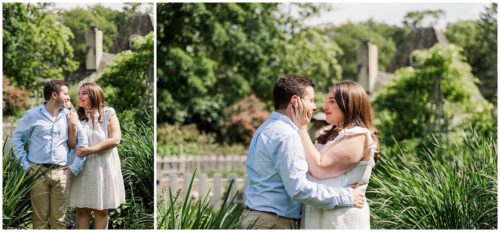 chic engagement session at stonecrop gardens in cold spring