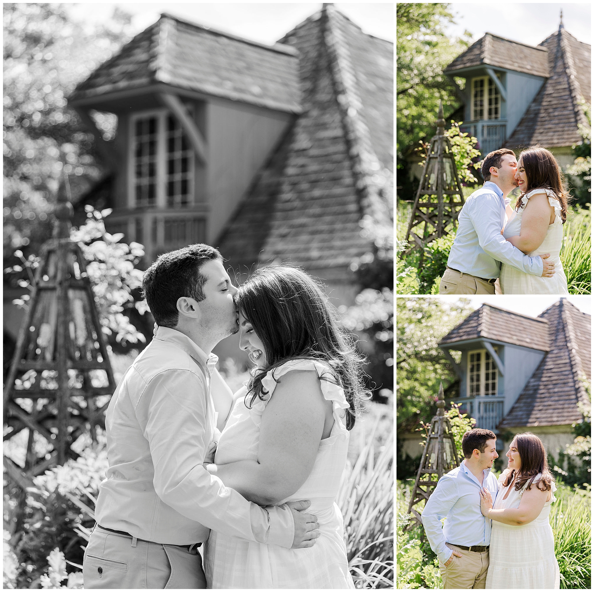 dreamy engagement session at stonecrop gardens in cold spring