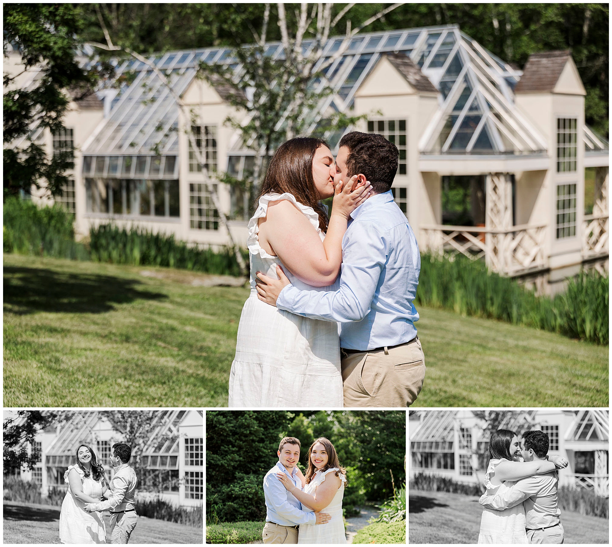 natural engagement session at stonecrop gardens in cold spring