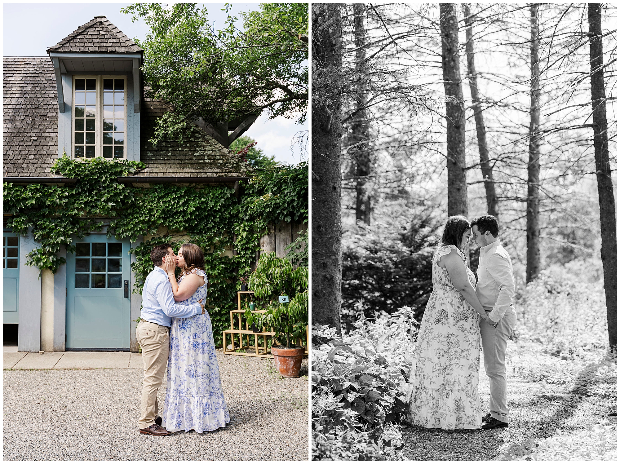 magical engagement session at stonecrop gardens in cold spring