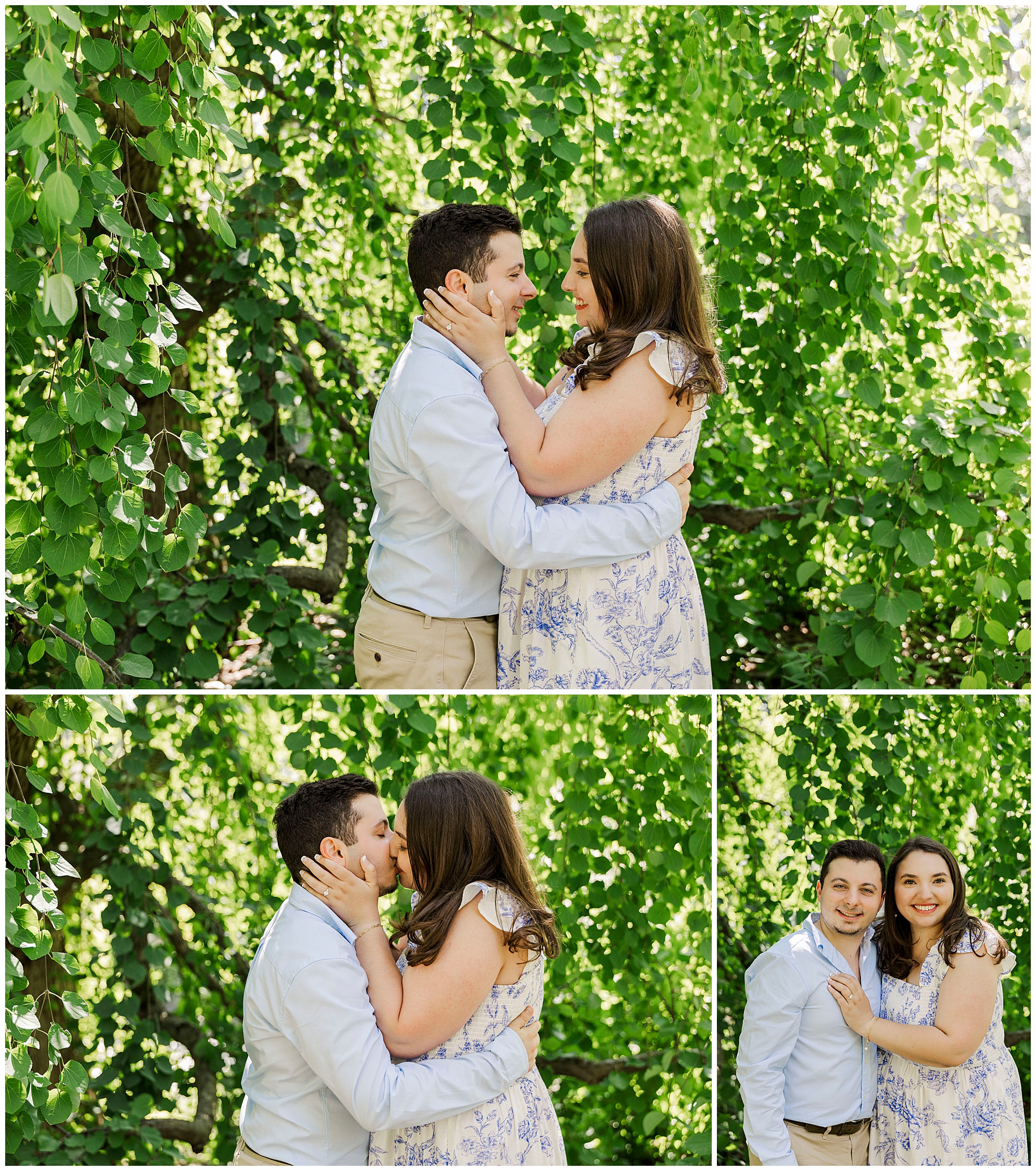 beautiful engagement session at stonecrop gardens in cold spring