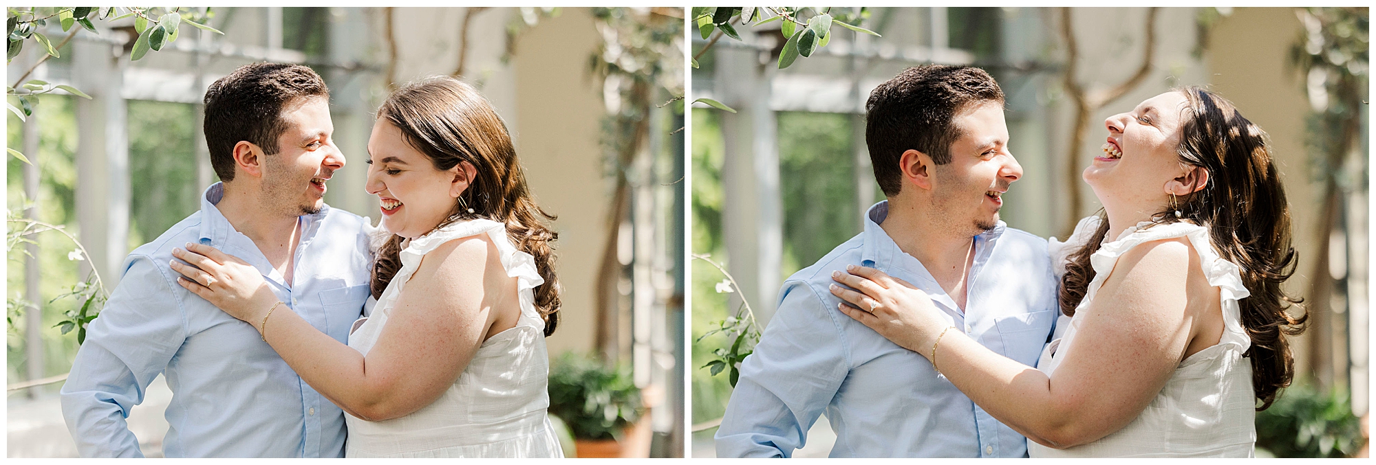 dazzling engagement session at stonecrop gardens in cold spring