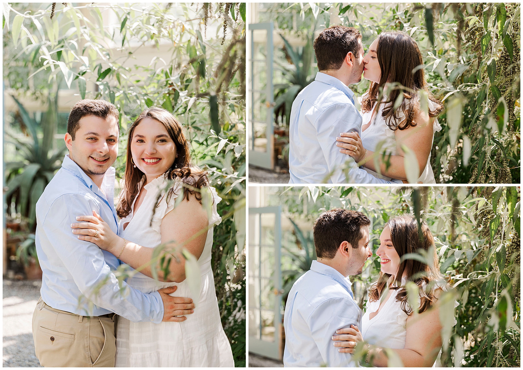 sunny engagement session at stonecrop gardens in cold spring