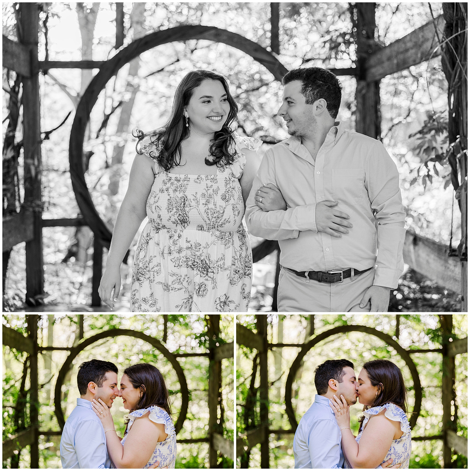 gorgeous engagement session at stonecrop gardens in cold spring