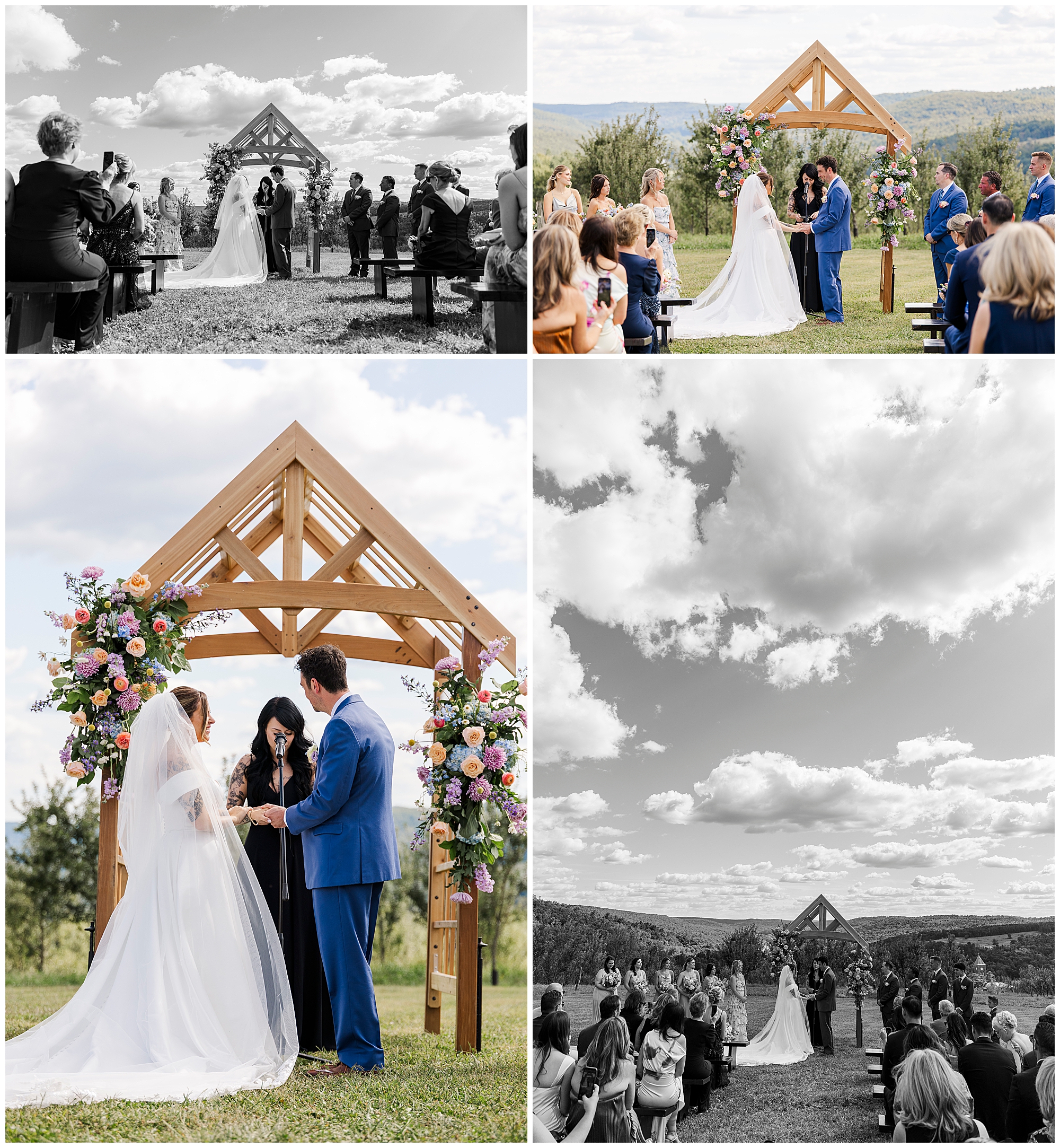 modern wedding at seminary hill