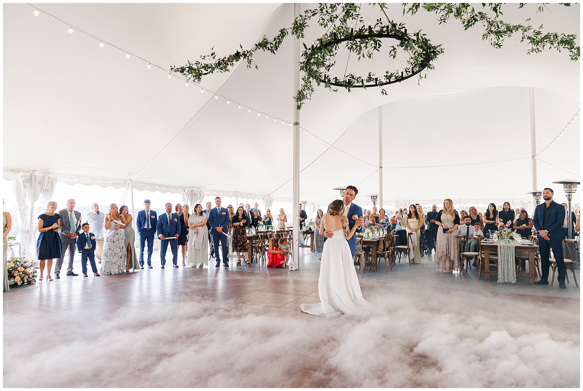 lush wedding at seminary hill