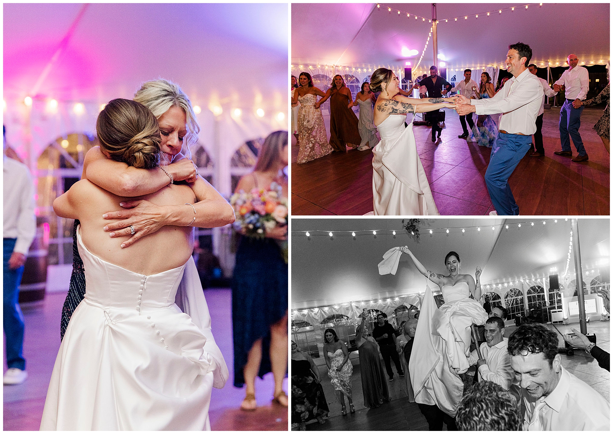 colorful wedding at seminary hill