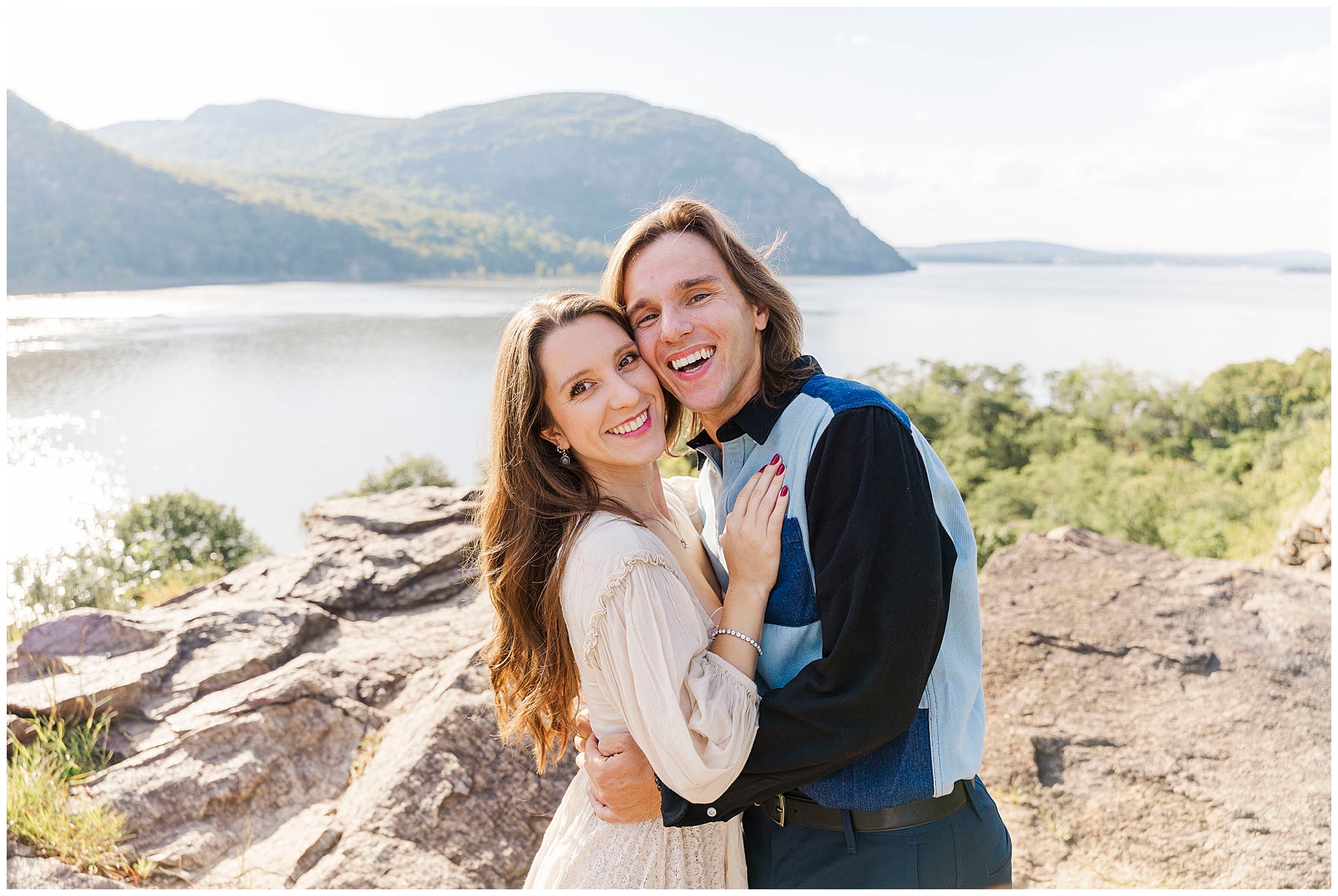 sweet cold spring engagement session