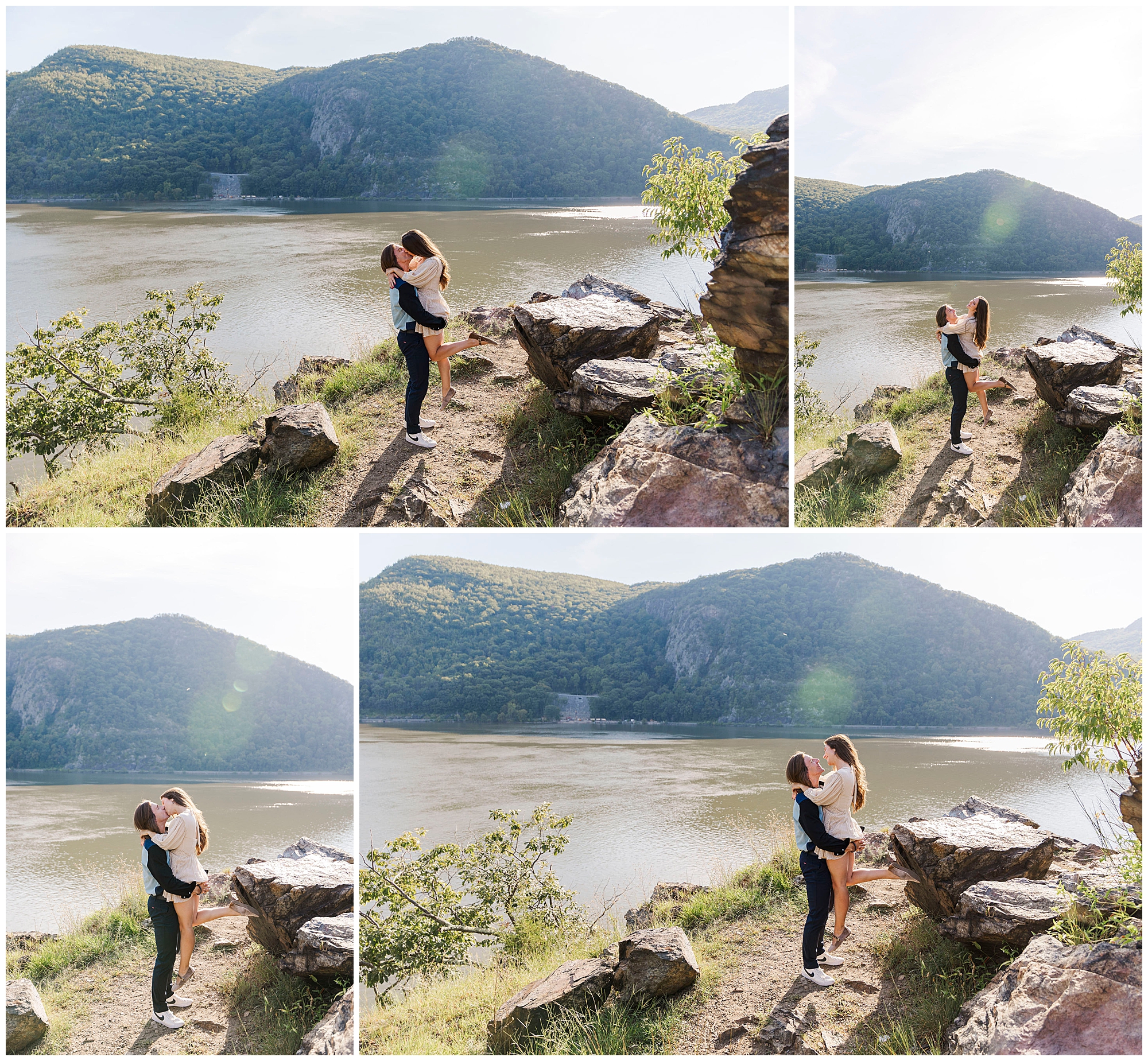 flawless cold spring engagement session