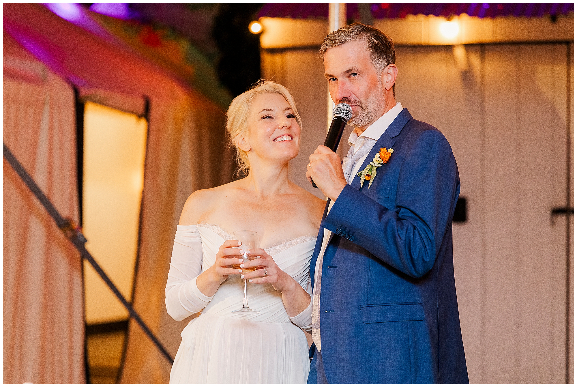 Fun Beacon wedding at The Yard