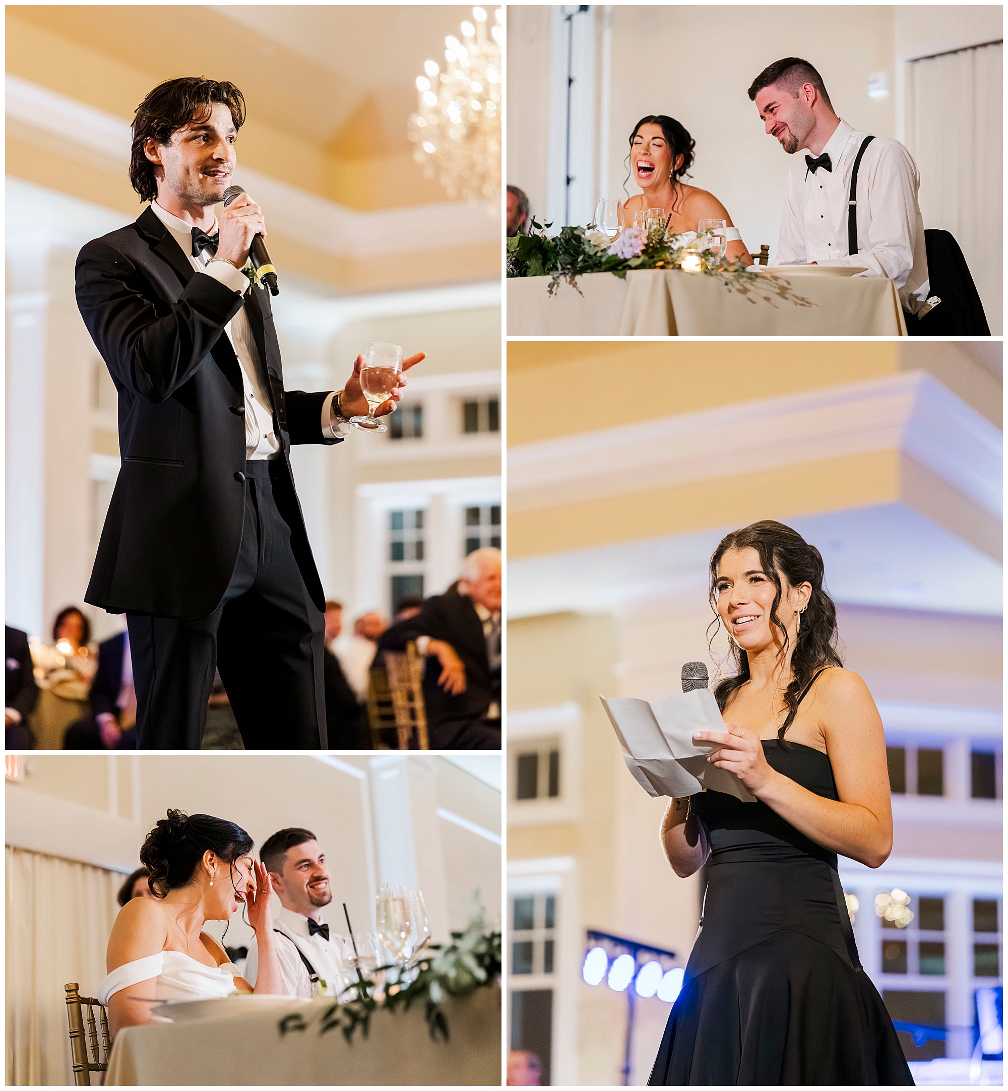 joyful le chateau wedding reception