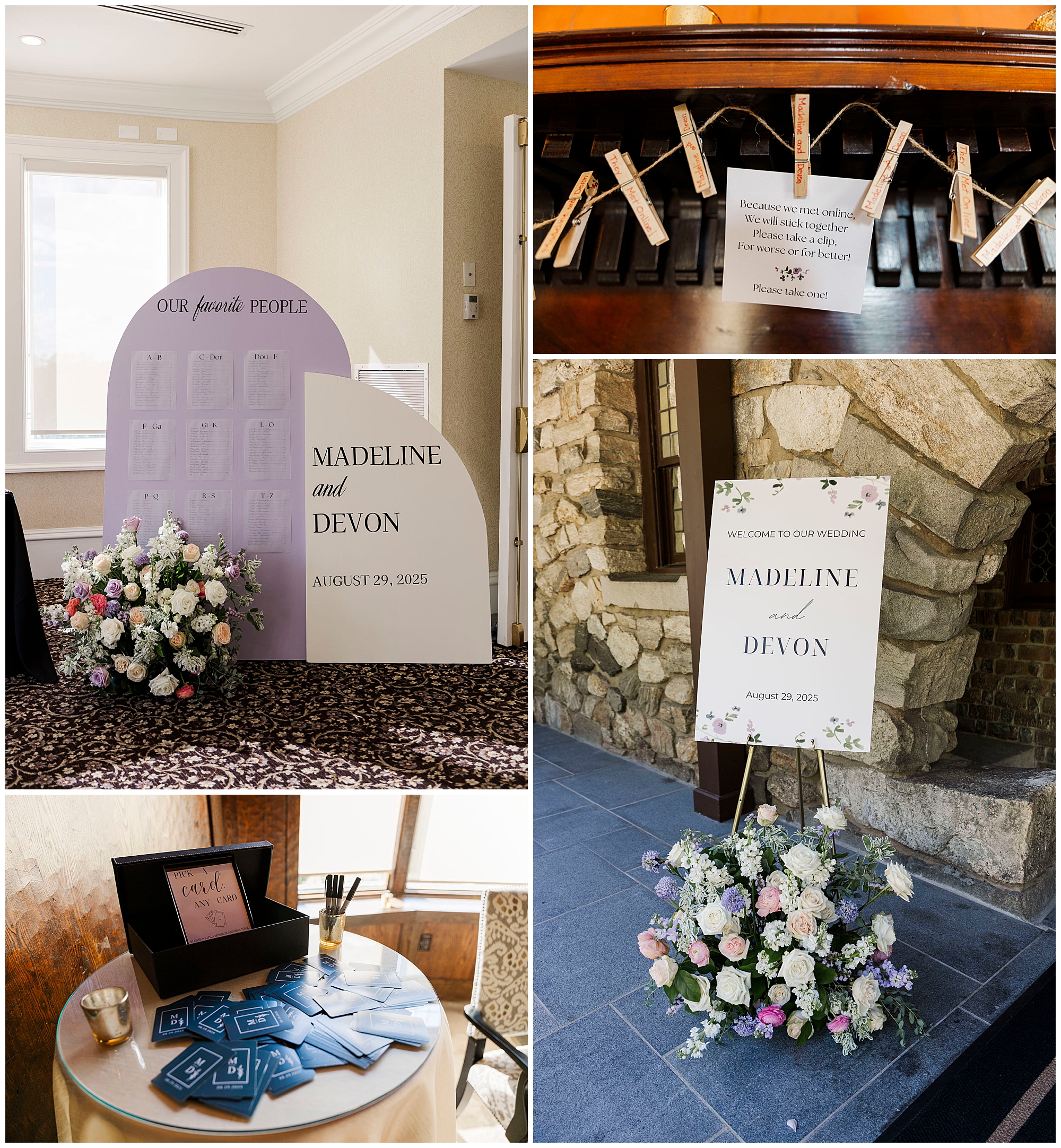 rustic le chateau wedding reception