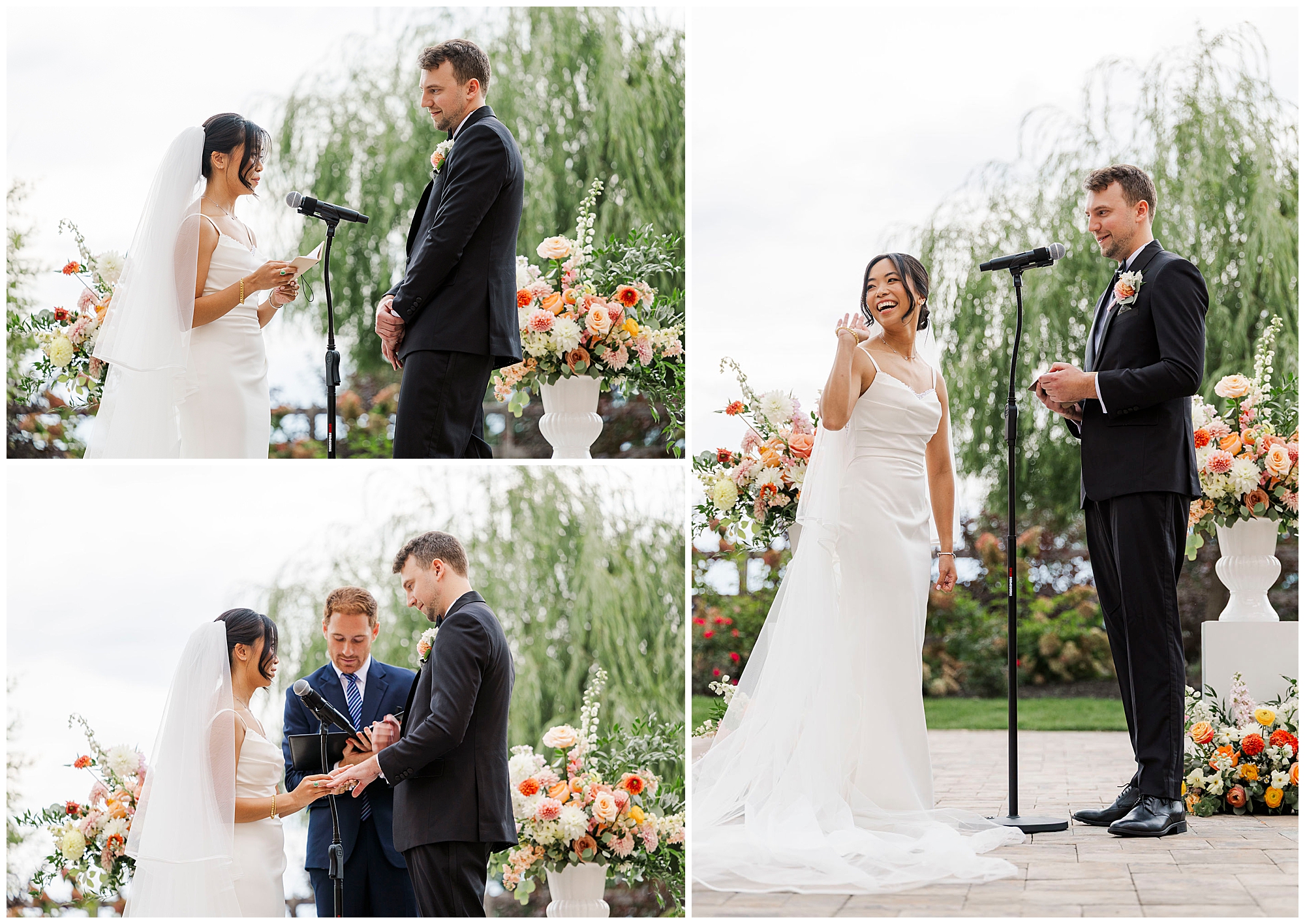Intimate wedding at the Barn at Villa Venezia