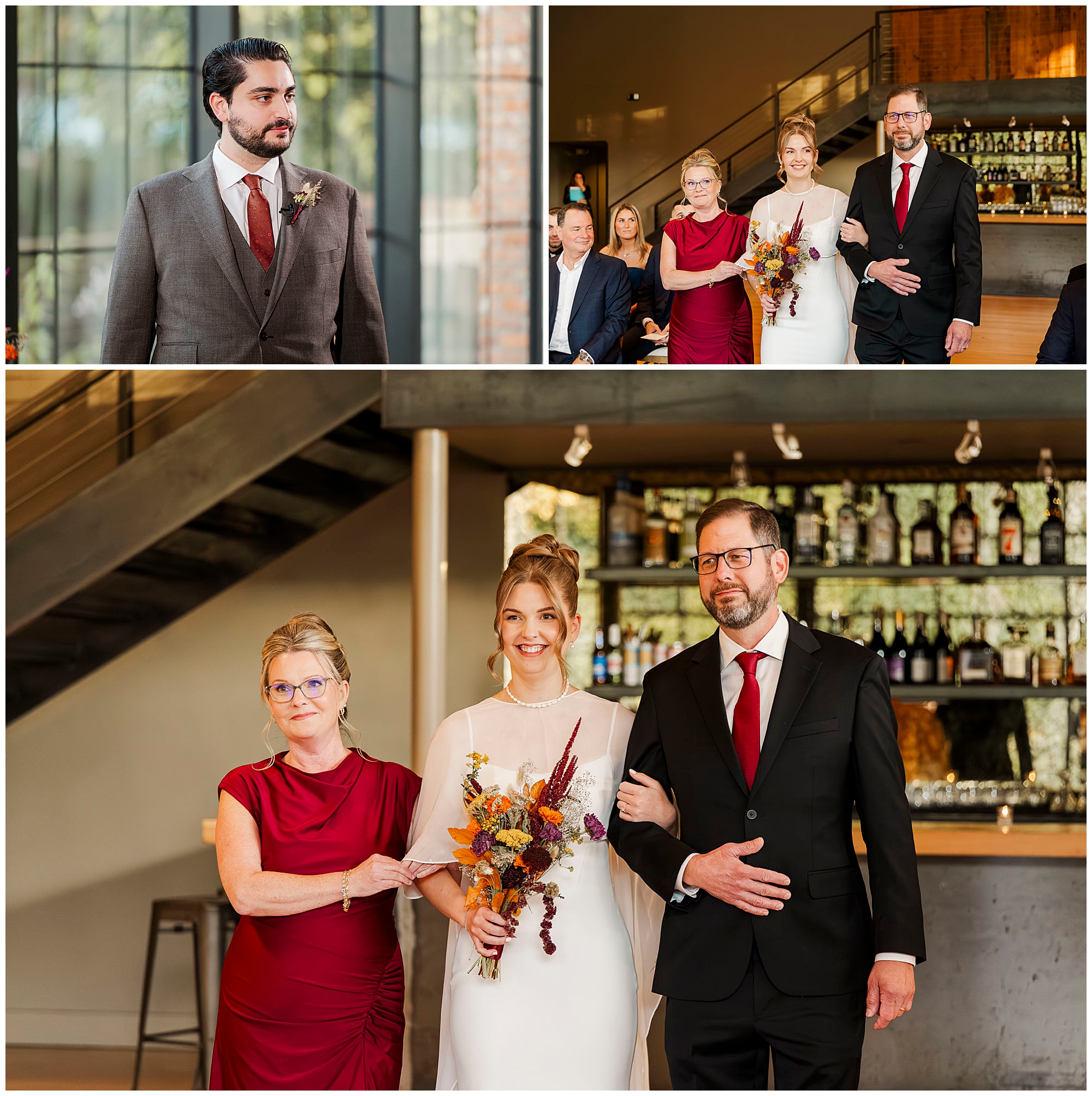 sentimental roundhouse wedding in beacon, ny