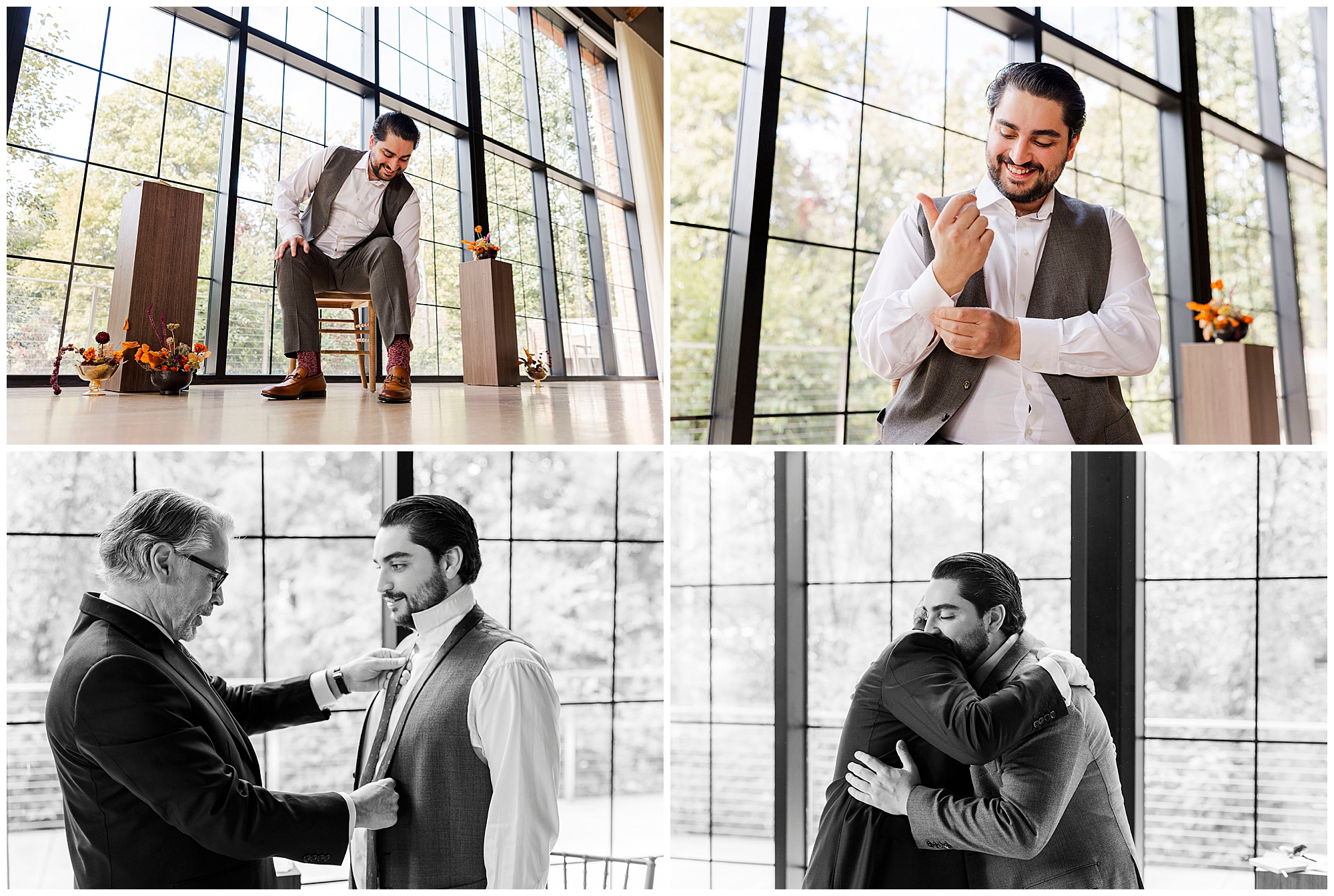 fall roundhouse wedding in beacon, ny