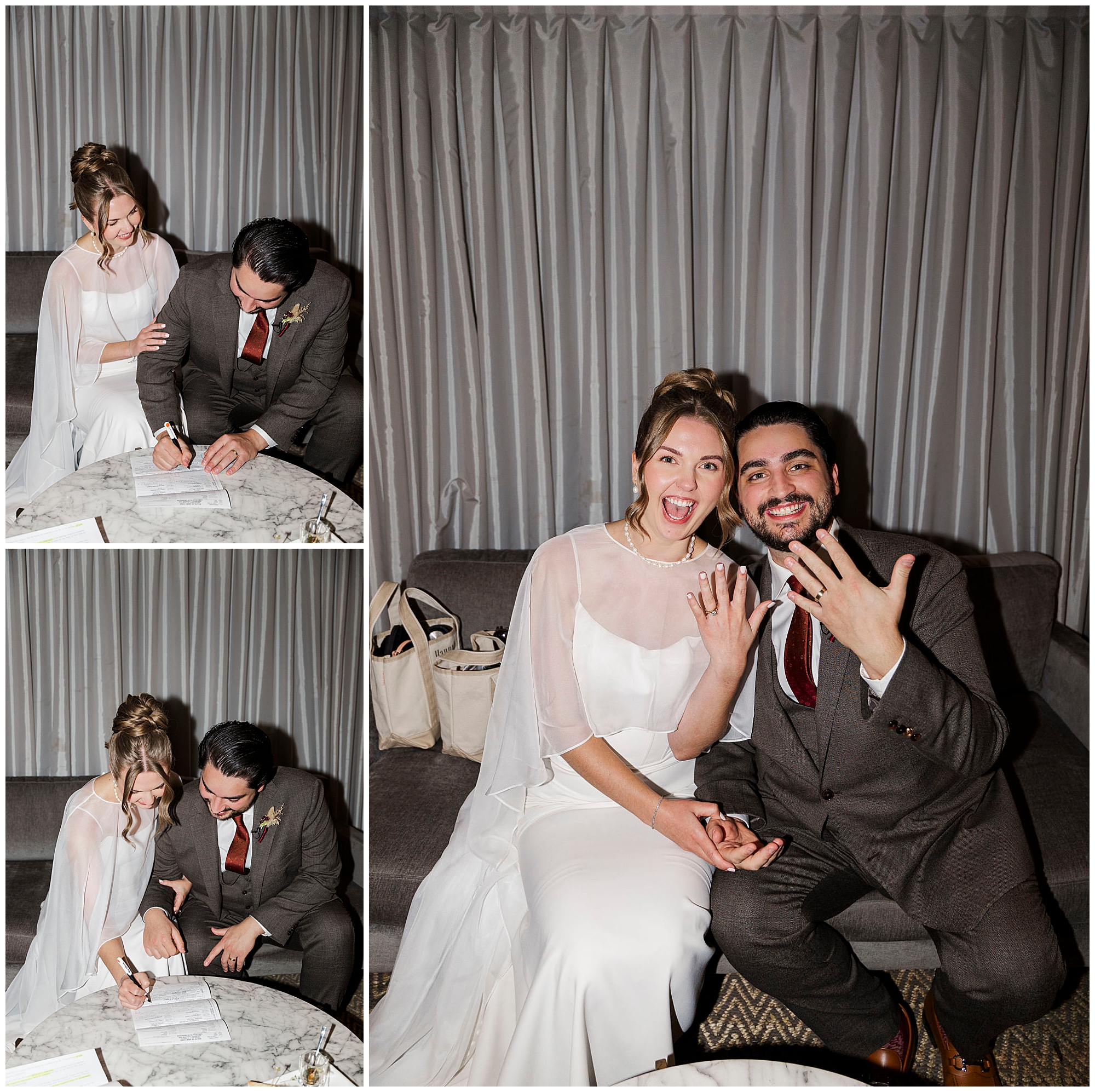 playful roundhouse wedding in beacon, ny