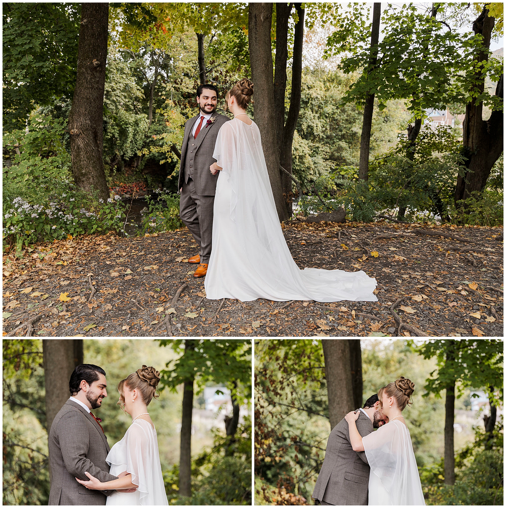 relaxed roundhouse wedding in beacon, ny