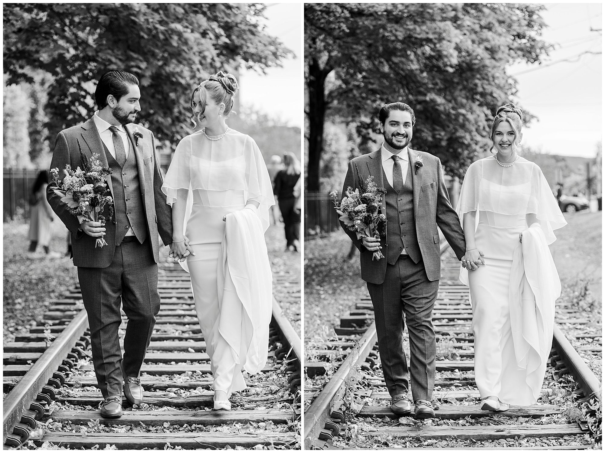 scenic roundhouse wedding in beacon, ny