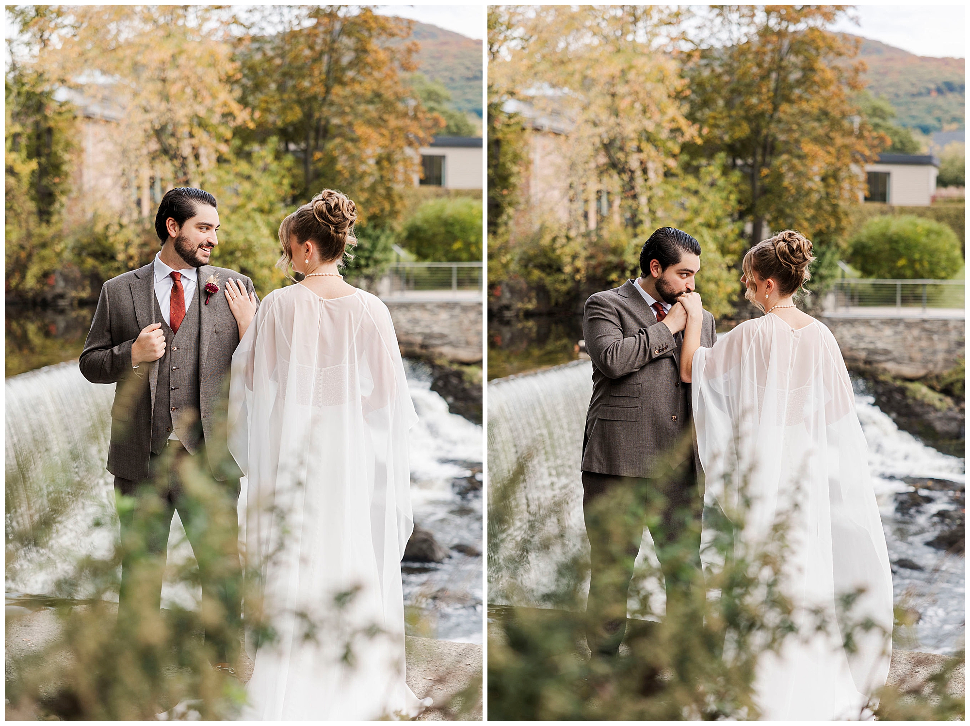 modern roundhouse wedding in beacon, ny