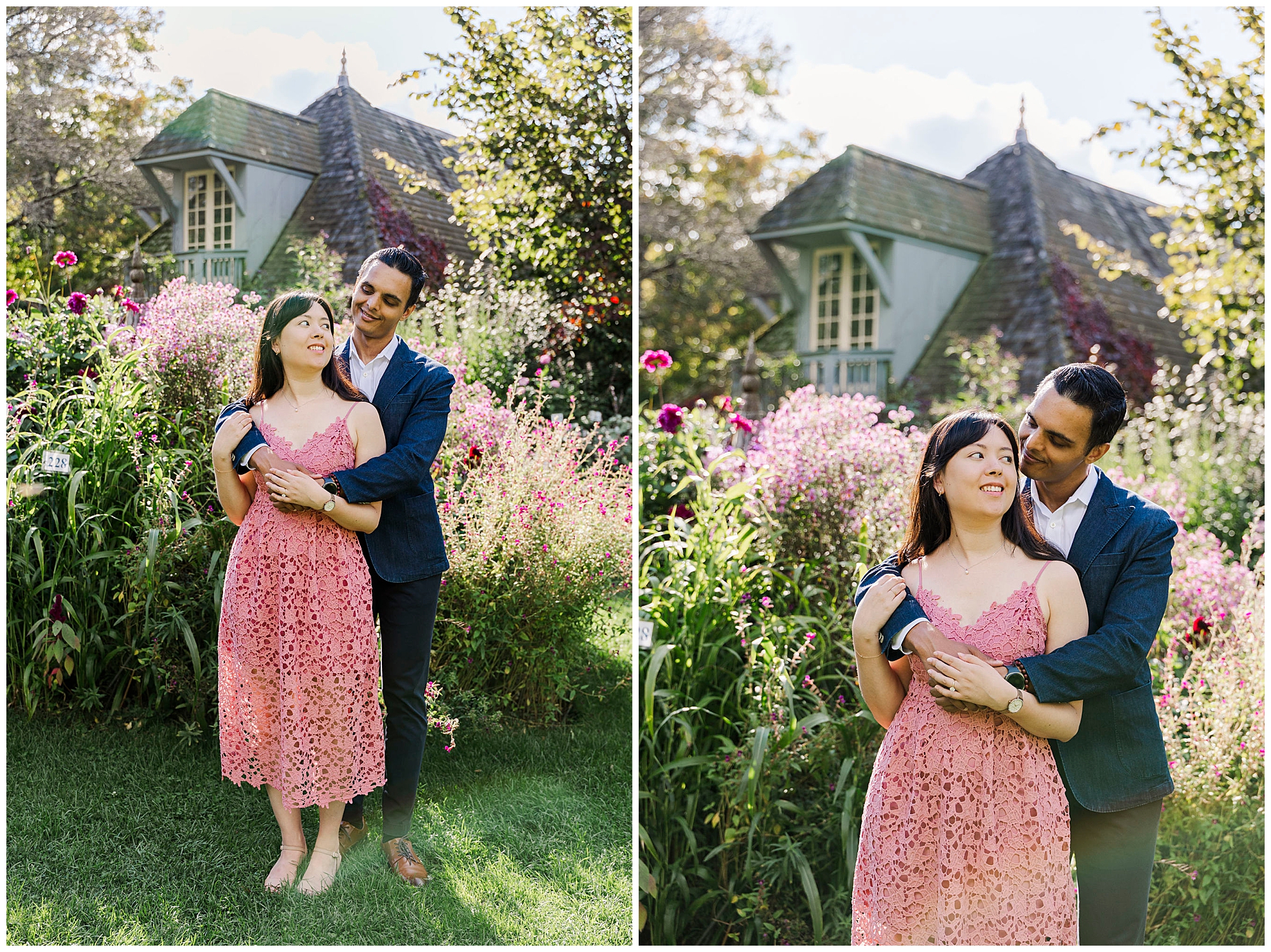 charming engagement shoot at stonecrop gardens