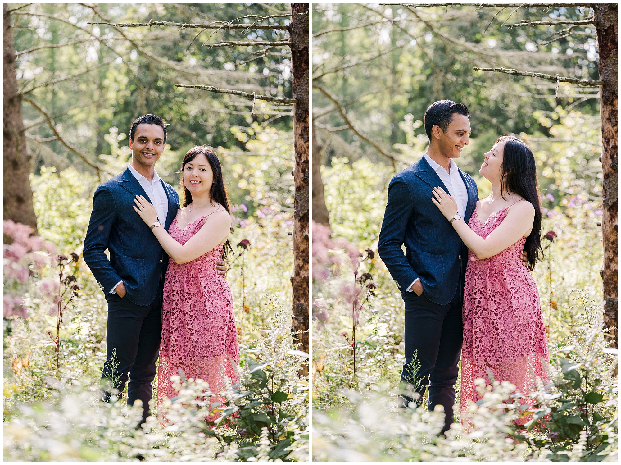 beautiful engagement shoot at stonecrop gardens