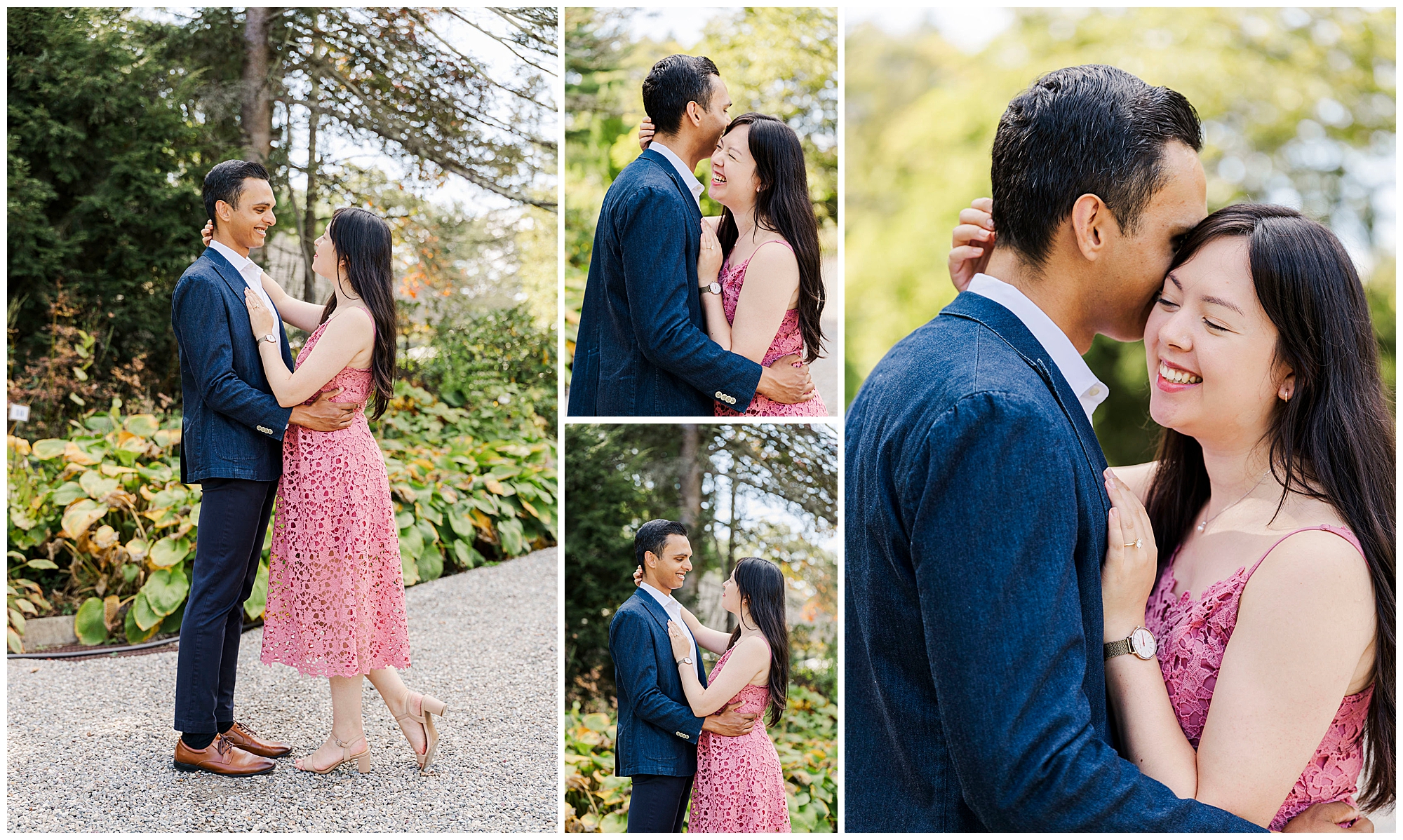 enchanting engagement shoot at stonecrop gardens