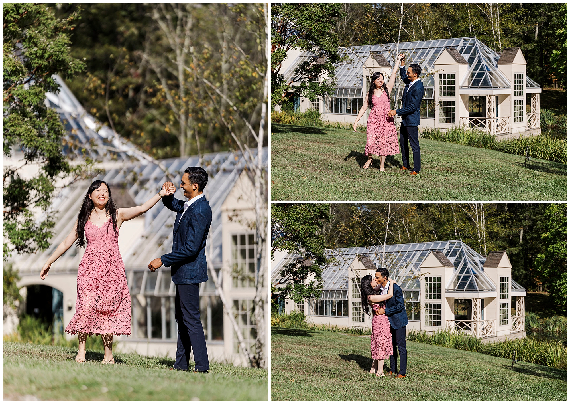 picturesque engagement shoot at stonecrop gardens