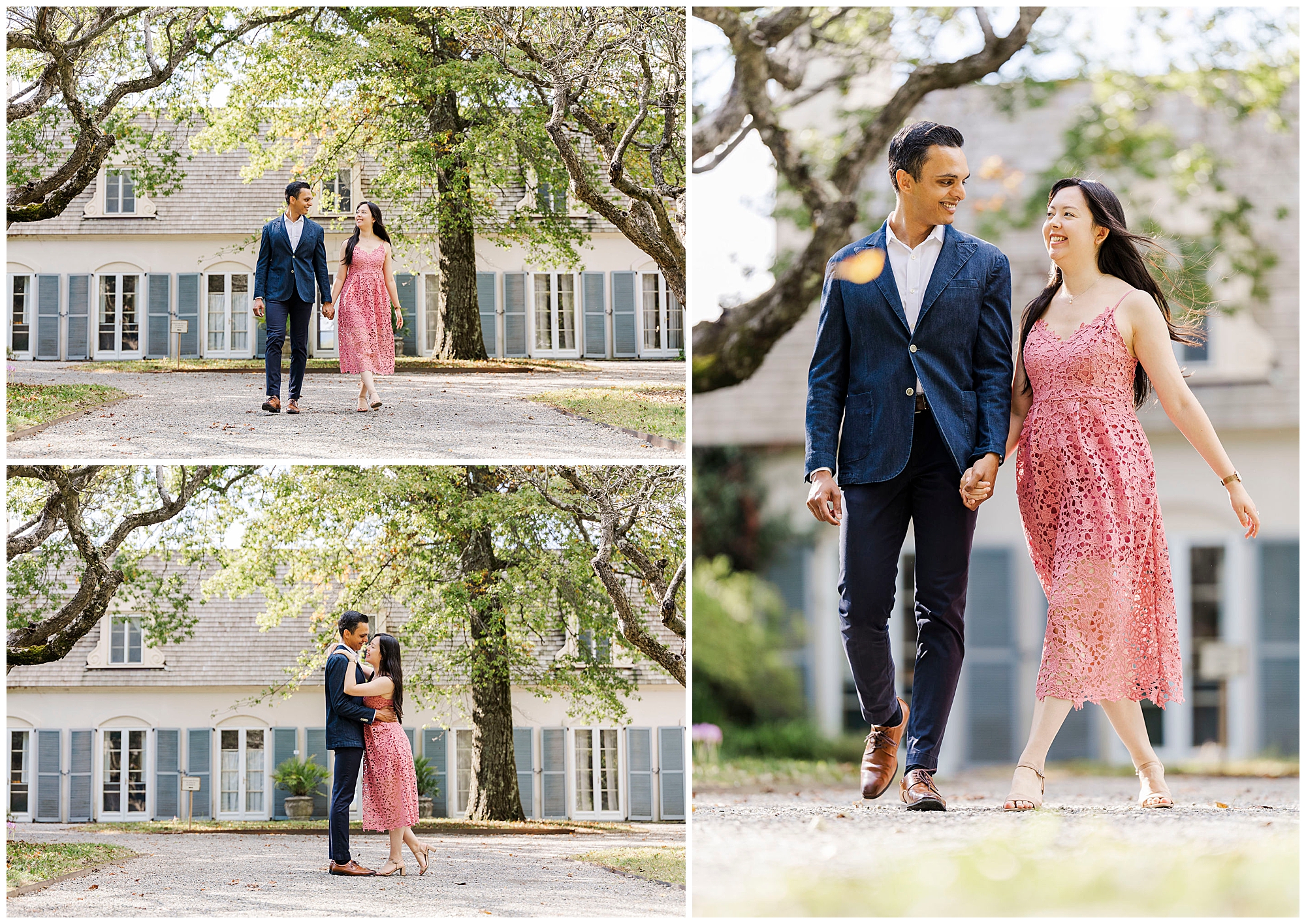lush engagement shoot at stonecrop gardens