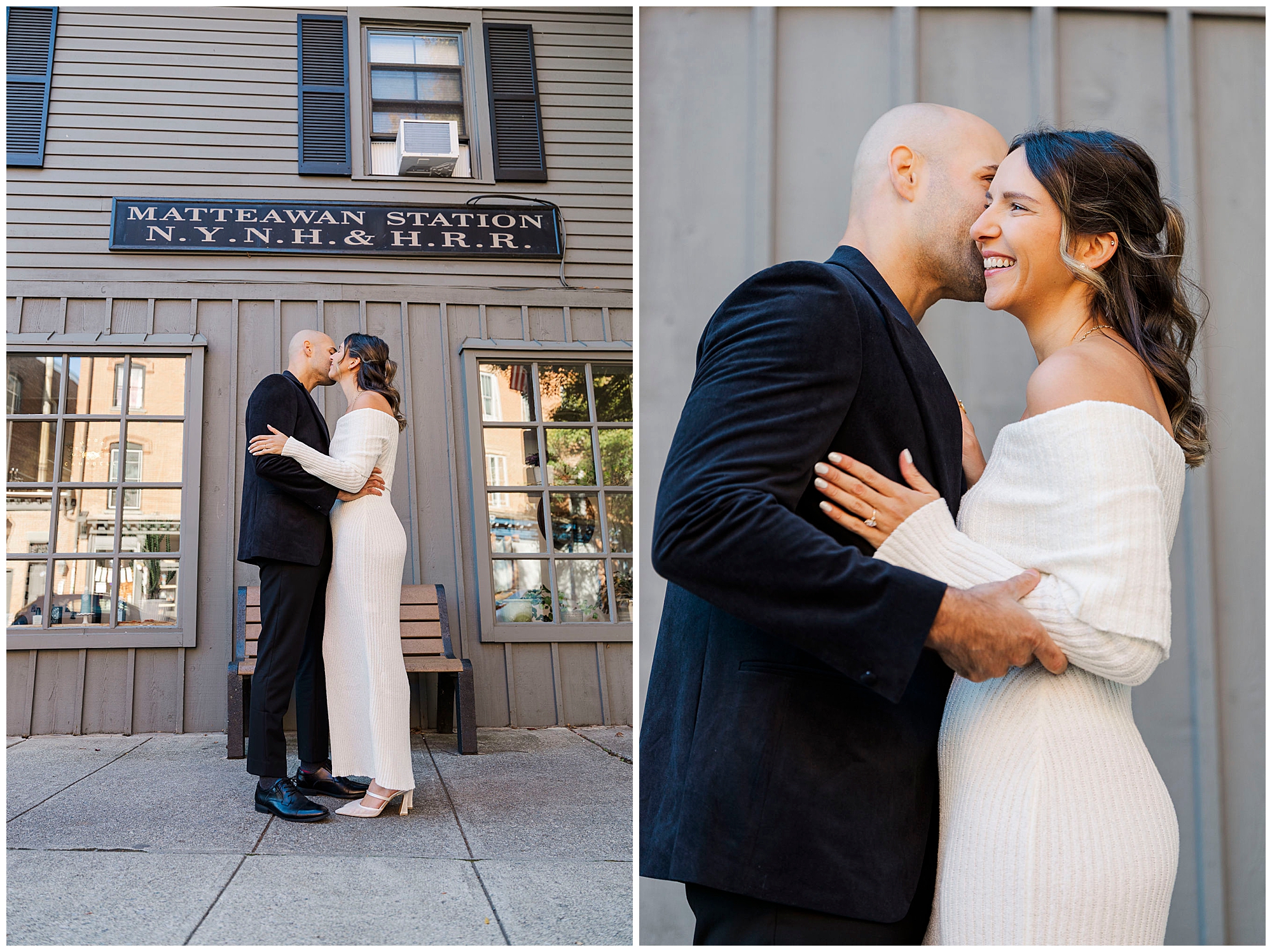 Colorful Beacon Main St engagement session