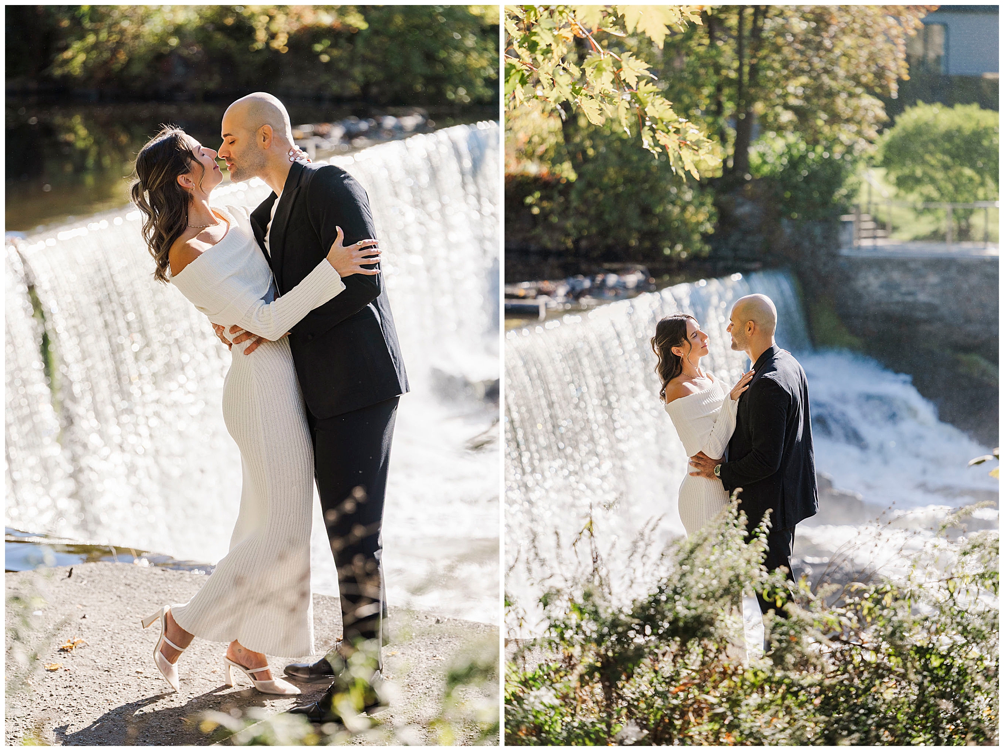Fall Beacon Main St engagement session