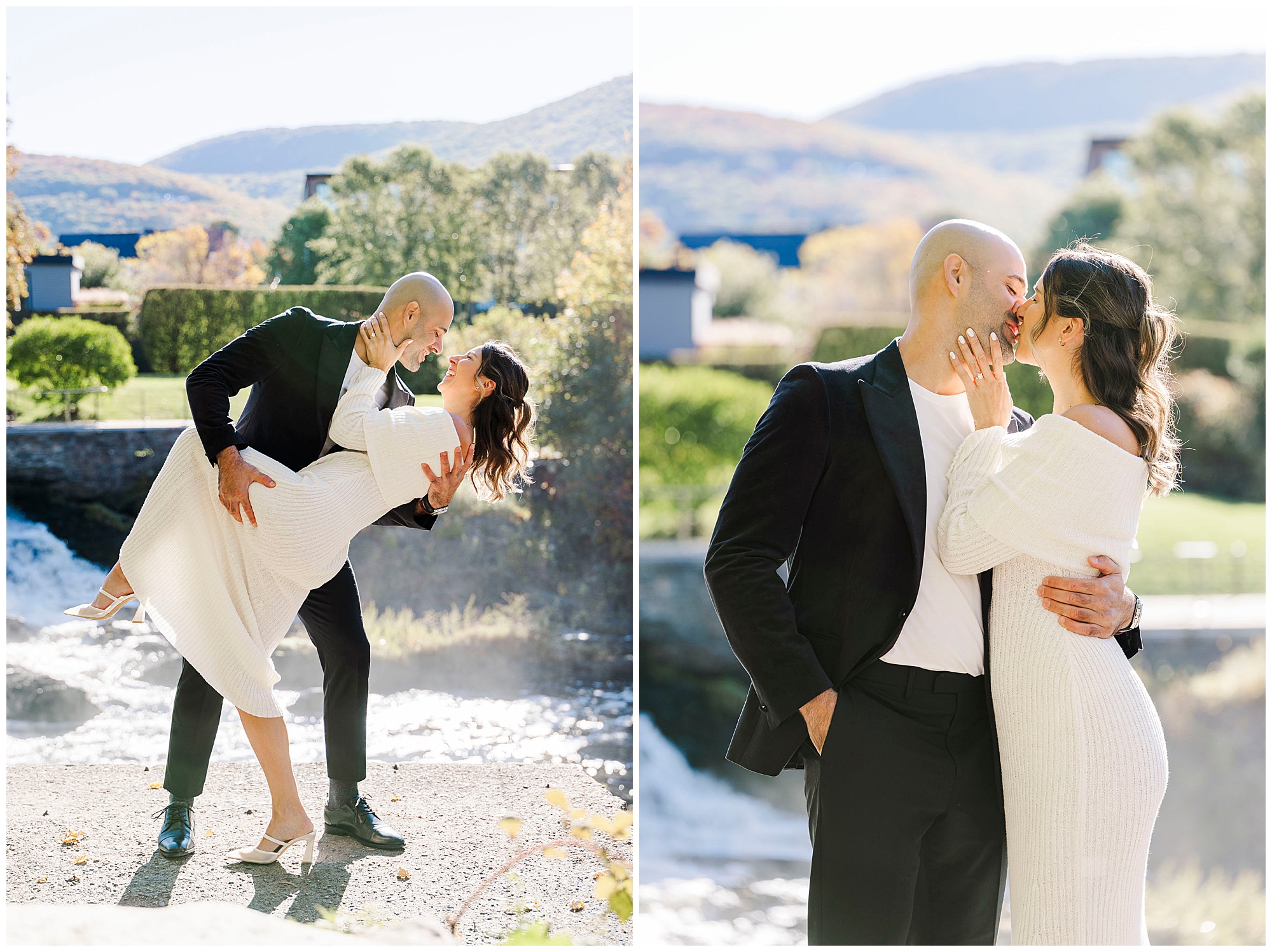 Beacon Main St engagement session in October