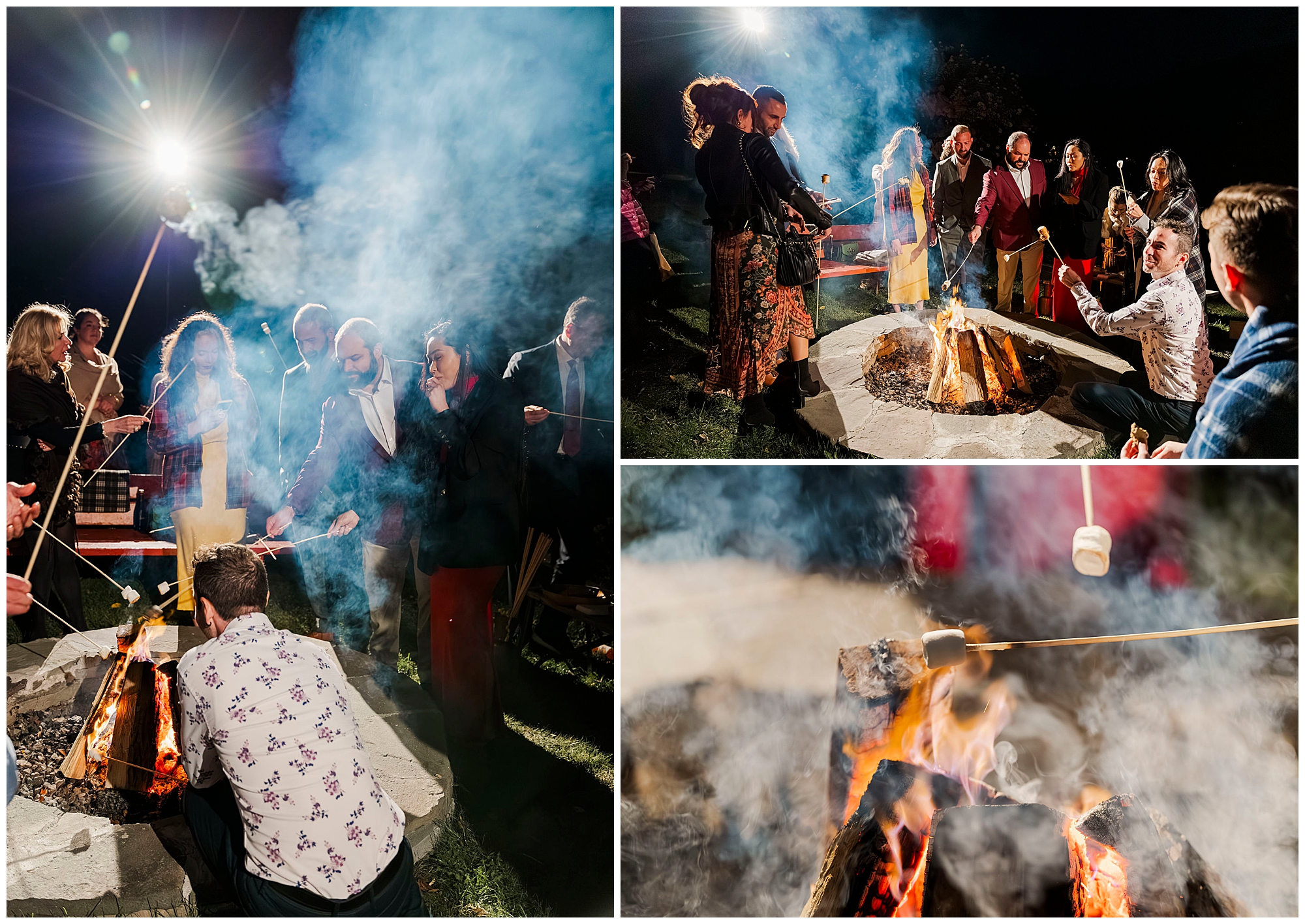 Intimate Urban Cowboy Lodge wedding