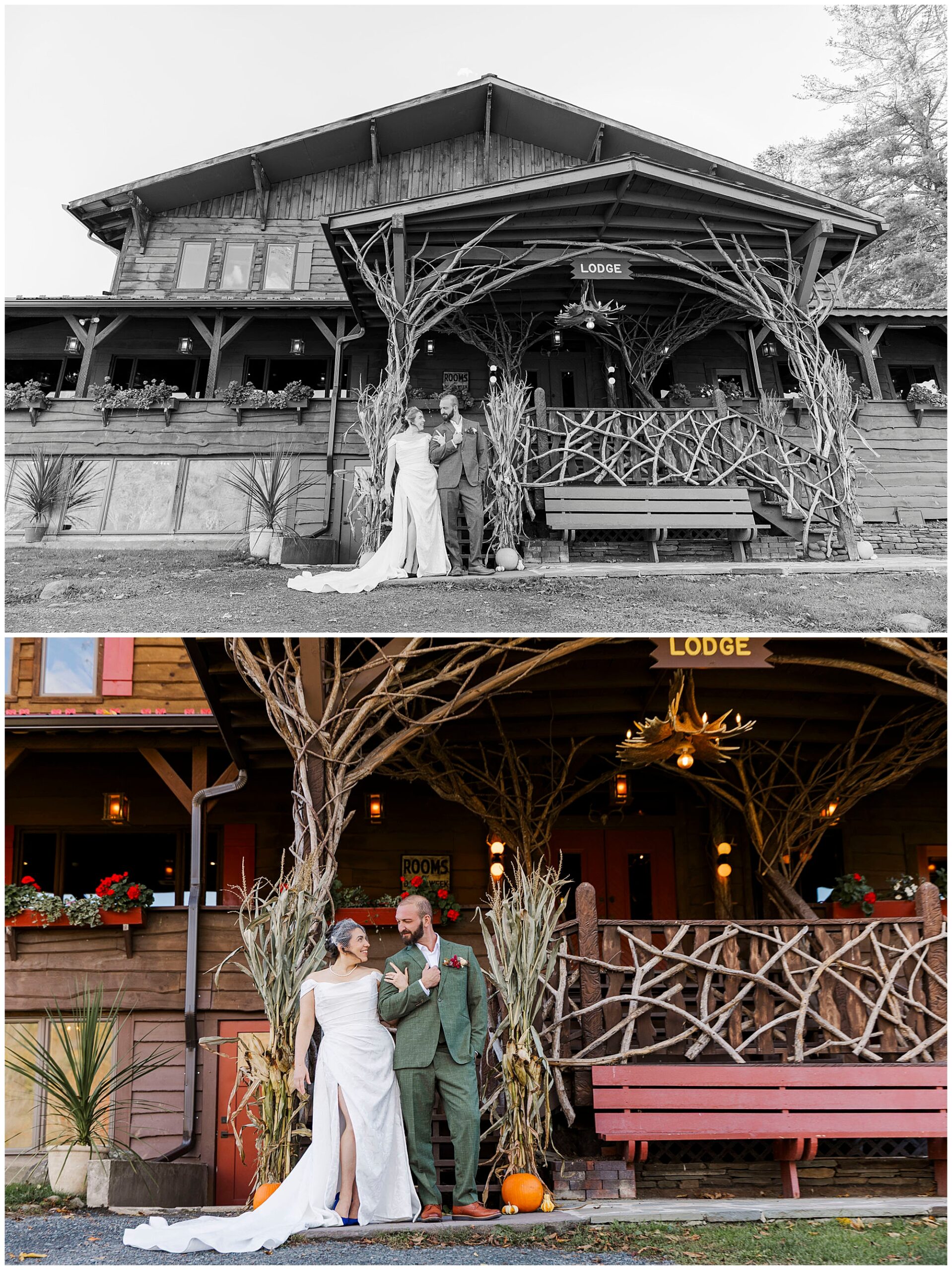 Trendy Urban Cowboy Lodge wedding