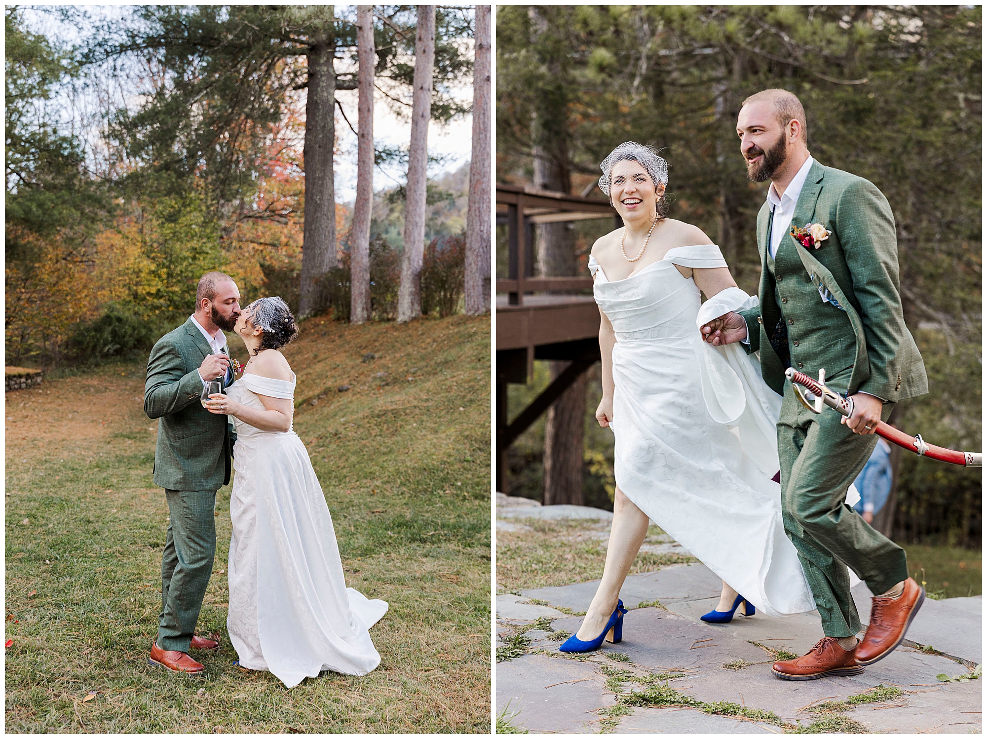 Striking Urban Cowboy Lodge wedding